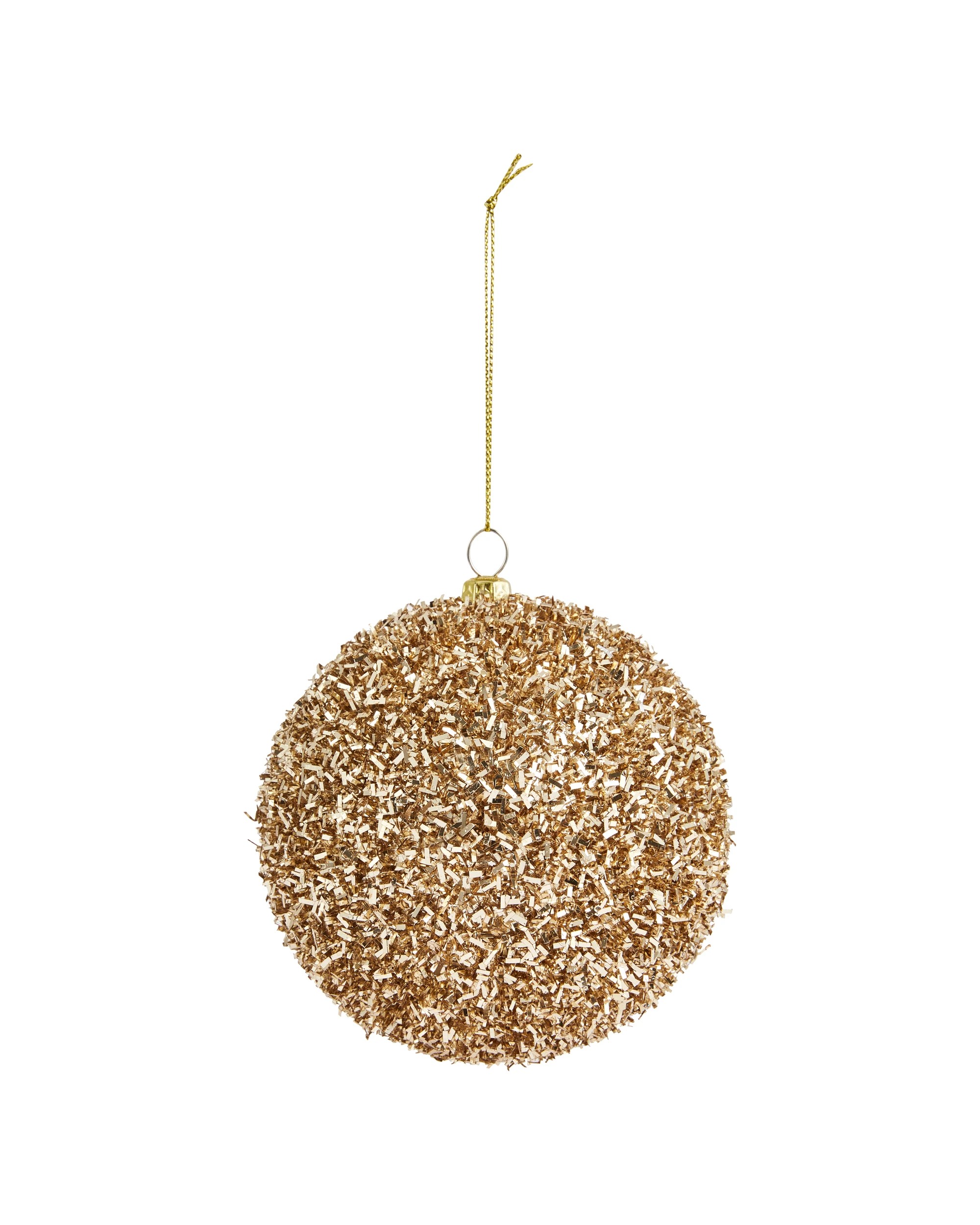 4 9 Pack 10cm Luxury Tinsel Baubles, 4 of 5