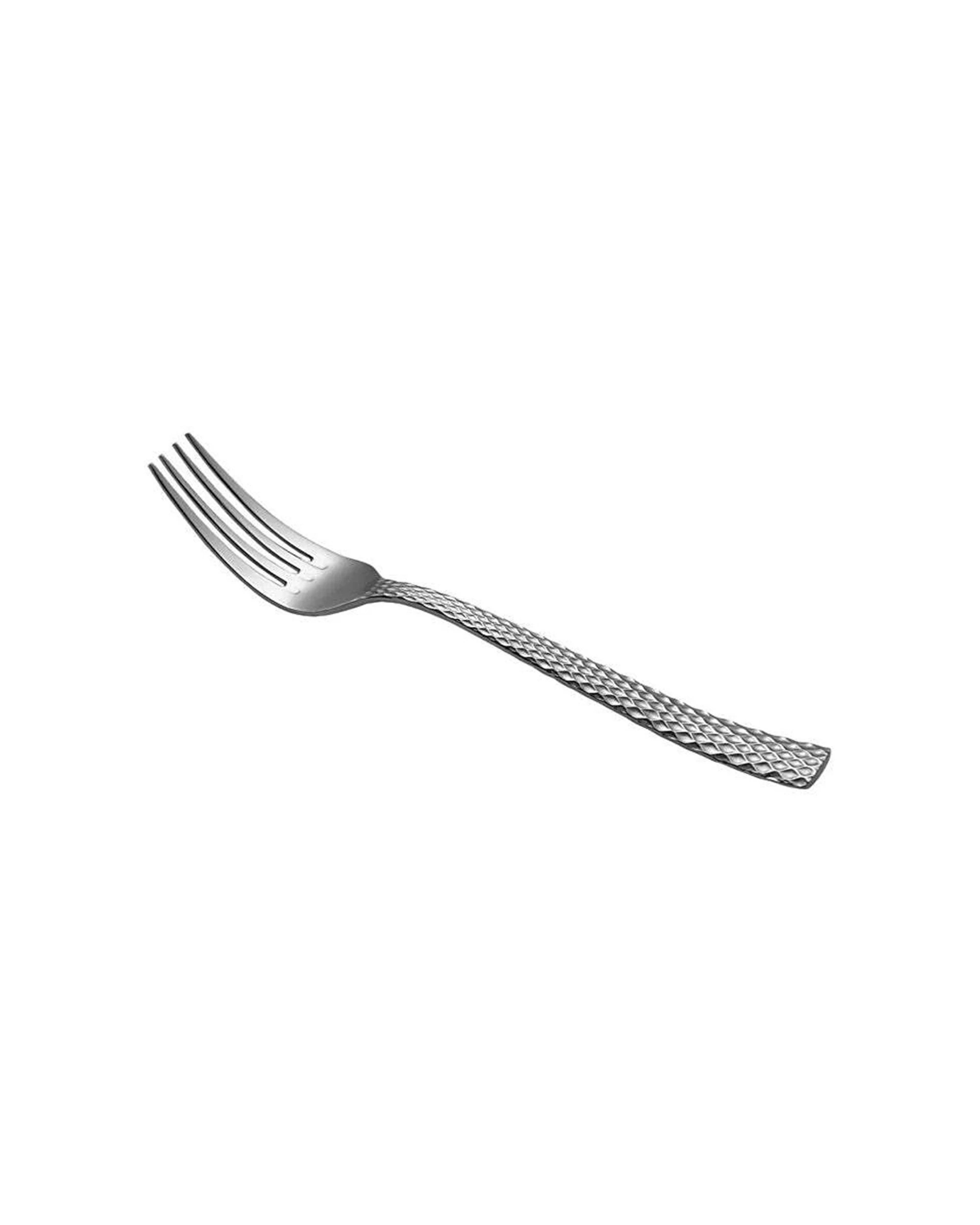 3 Maxwell & Williams 4x Diamonds Stainless Steel Faceted Design Table Fork - Silver, 3 of 4