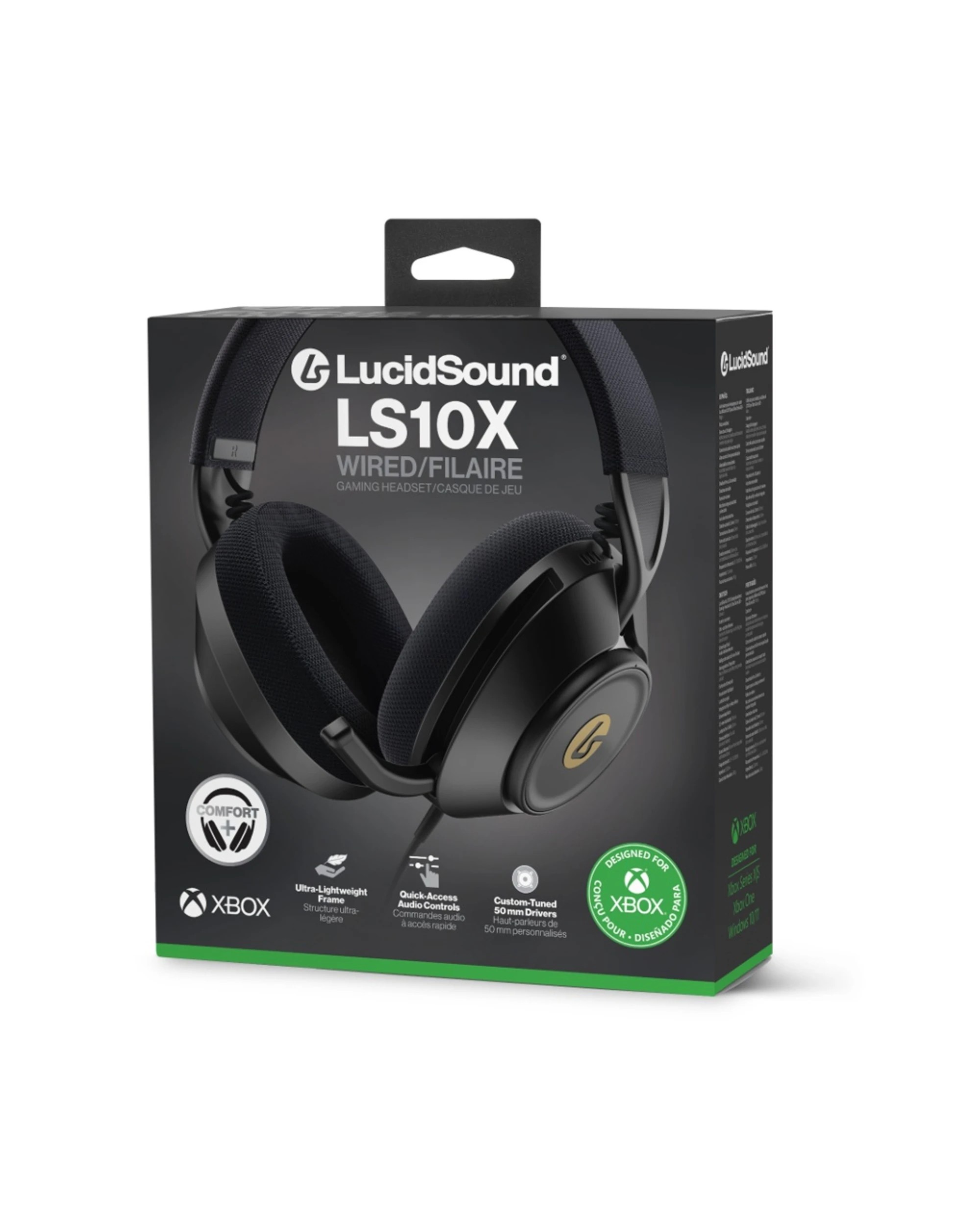 3 PowerA LucidSound Lightweight Xbox Wired Headset LS10X Gen 2 - Black, 3 of 3