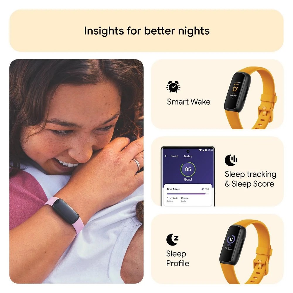 6 Fitbit Inspire 3 Fitness Tracker Morning Glow, 6 of 8