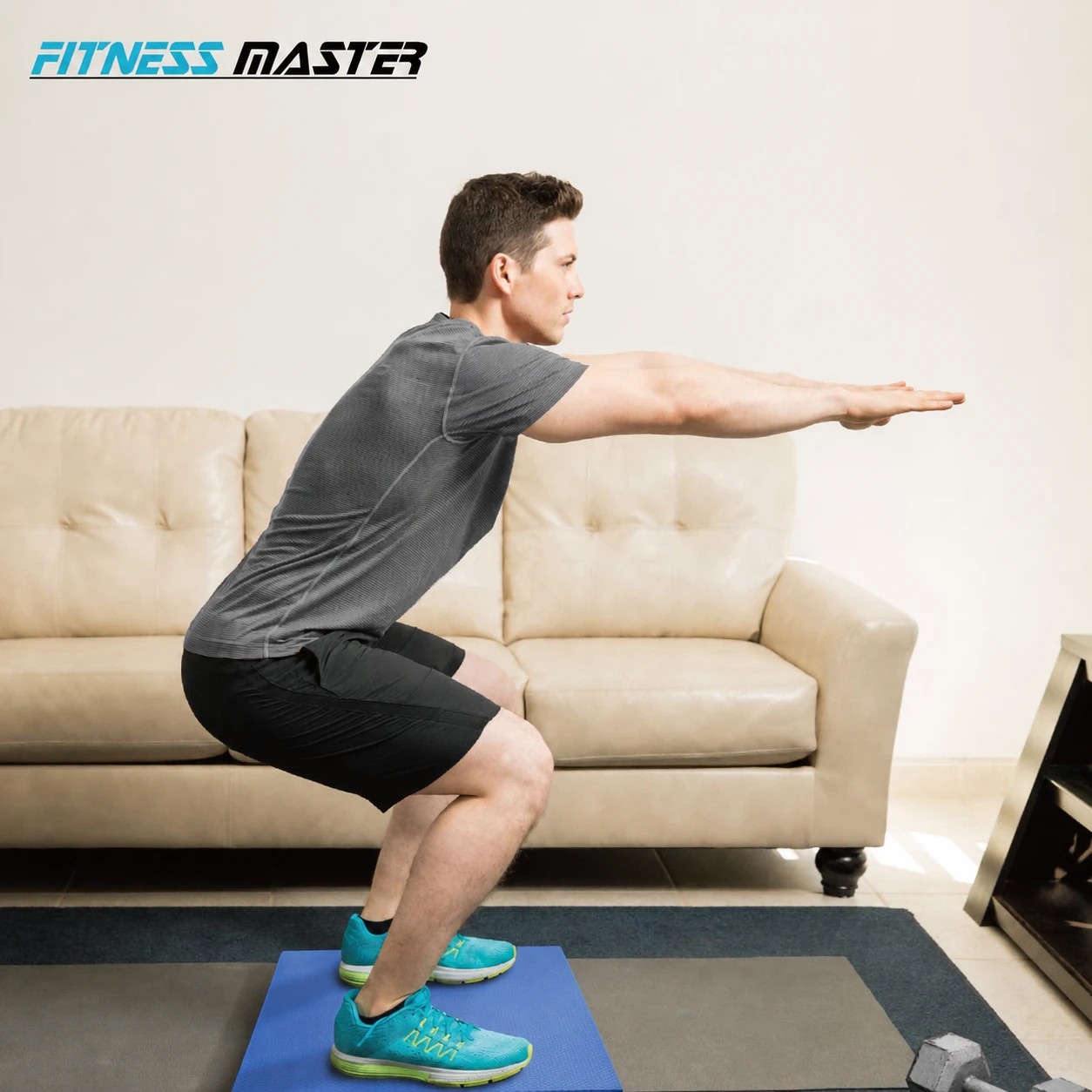4 Fitness Master Tpe Foam Balance Pad Yoga Exercise Mat Nonslip Fitness 40cm Pu, 4 of 9