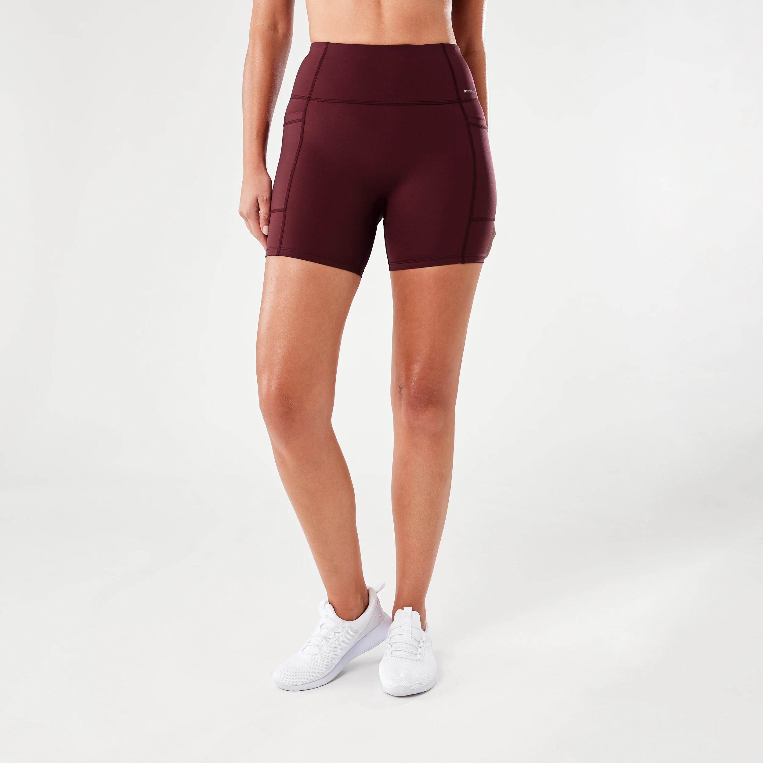 7 Active Womens Train Bike Shorts BURGUNDY CHERRY, 7 of 7