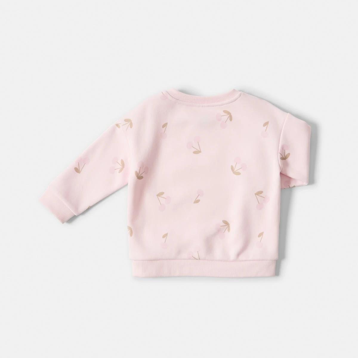2 Drop Shoulder Sweatshirt Pnk Chry, 2 of 3