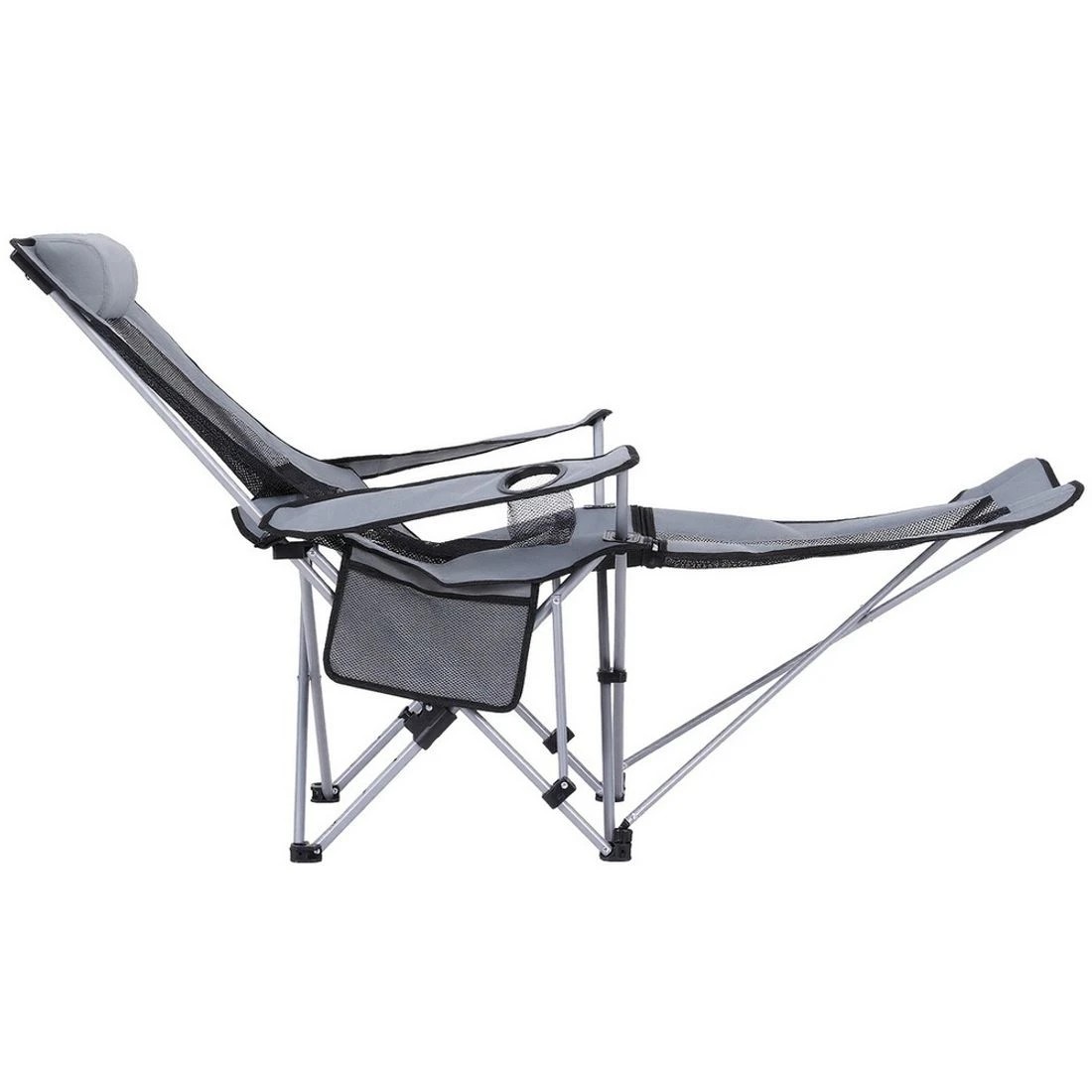 3 Weisshorn Camping Chair Adju Reclining Portable Outdoor Folding Chair - Grey, 3 of 7