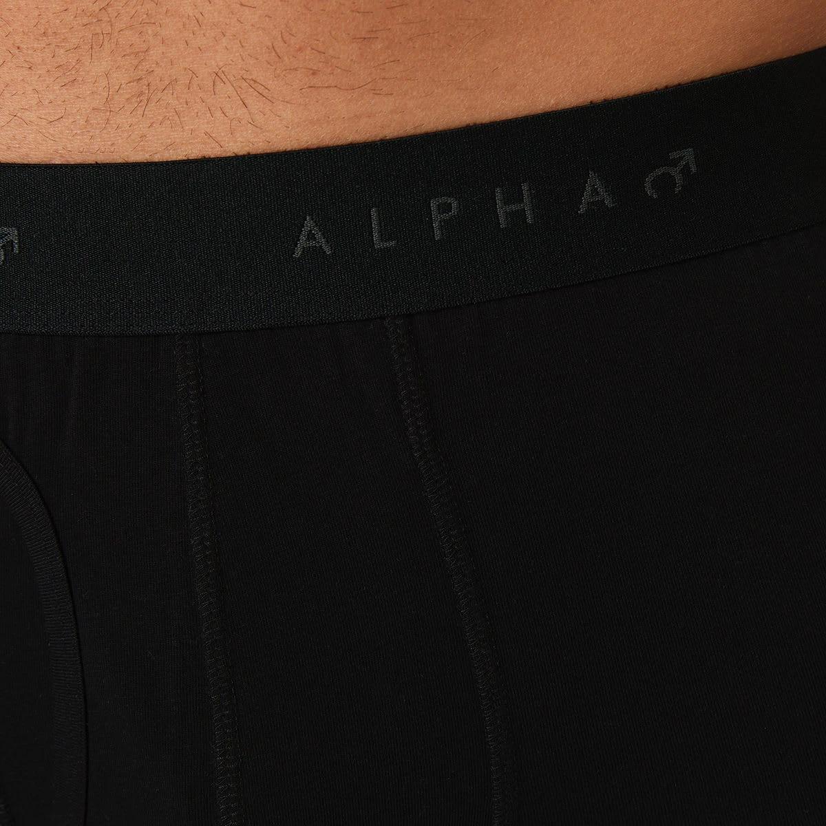 5 3 Pack Fly Front Plain Trunks BLACK, 5 of 6