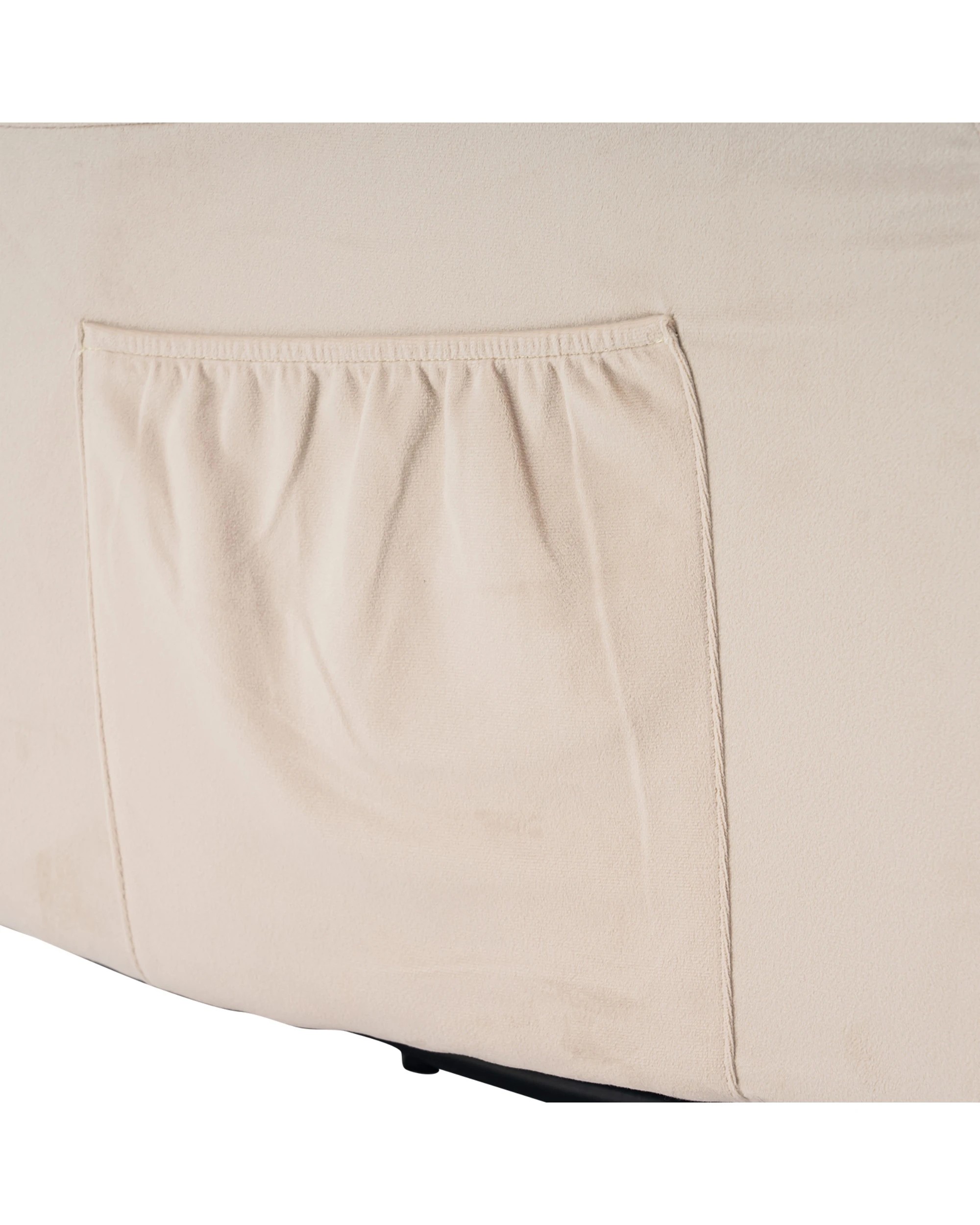 6 Advwin Recliner Chair Electric Heat Massage Lounge Armchair Rotatable Velvet - Beige, 6 of 8