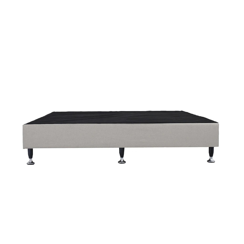 1 Zzz Atelier King Single Ensemble Bed Base with Solid Slat Support - Beige, 1 of 7