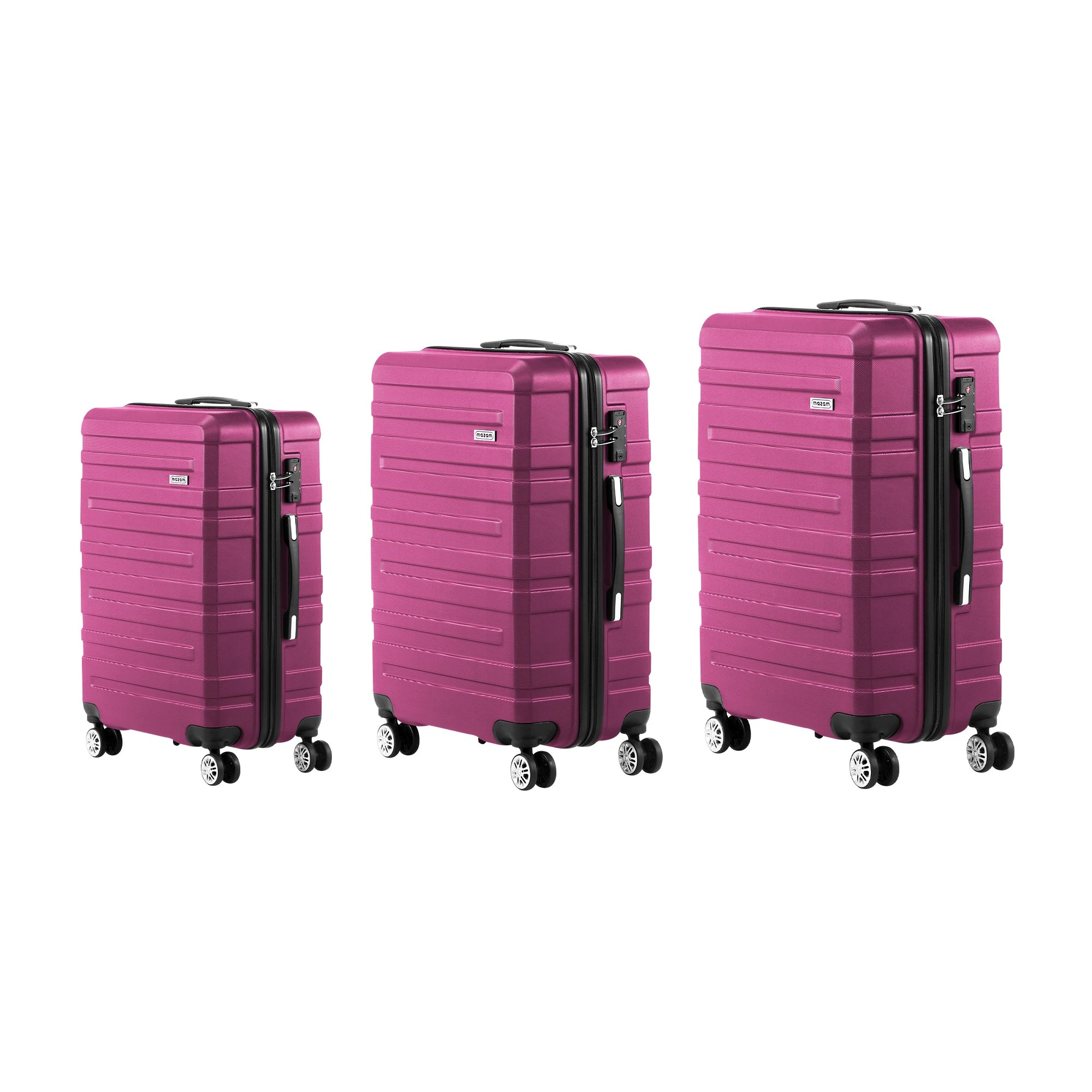 7 Mazam 3PCS Luggage Suitcase Trolley Set Travel TSA Lock ABS Hard Case - Multi, 7 of 8