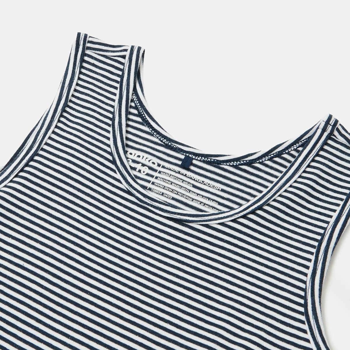 4 3 Pack Super Soft Singlets Stripe, 4 of 6