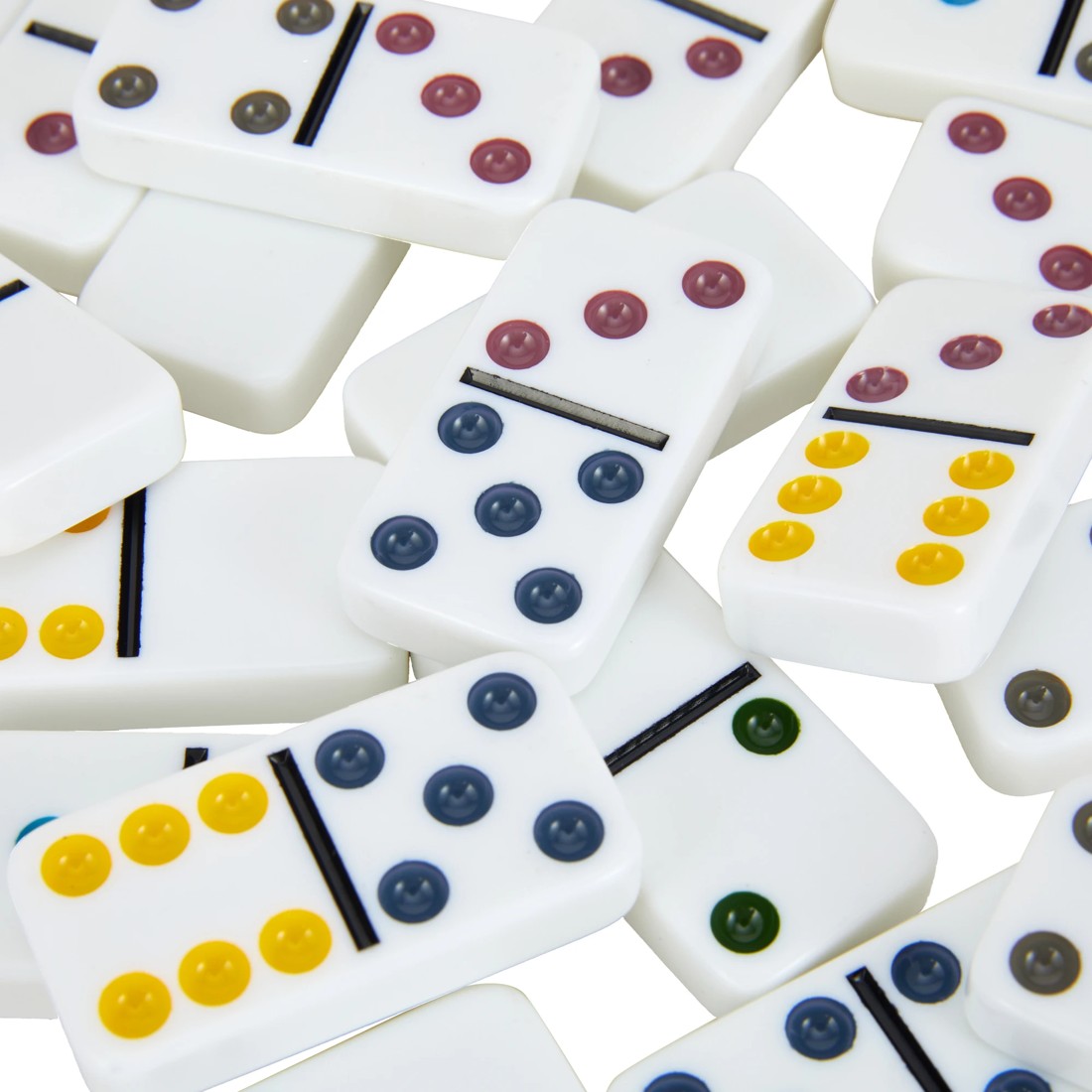 5 28 Piece Double 6 Colour Dot Dominoes Game, 5 of 6