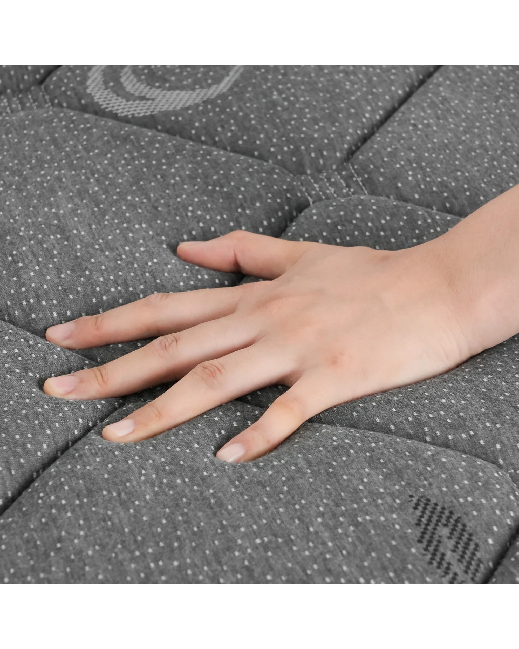 4 Advwin Double Size Mattress Pocket Springs Memory Foam Bed - Grey, 4 of 7