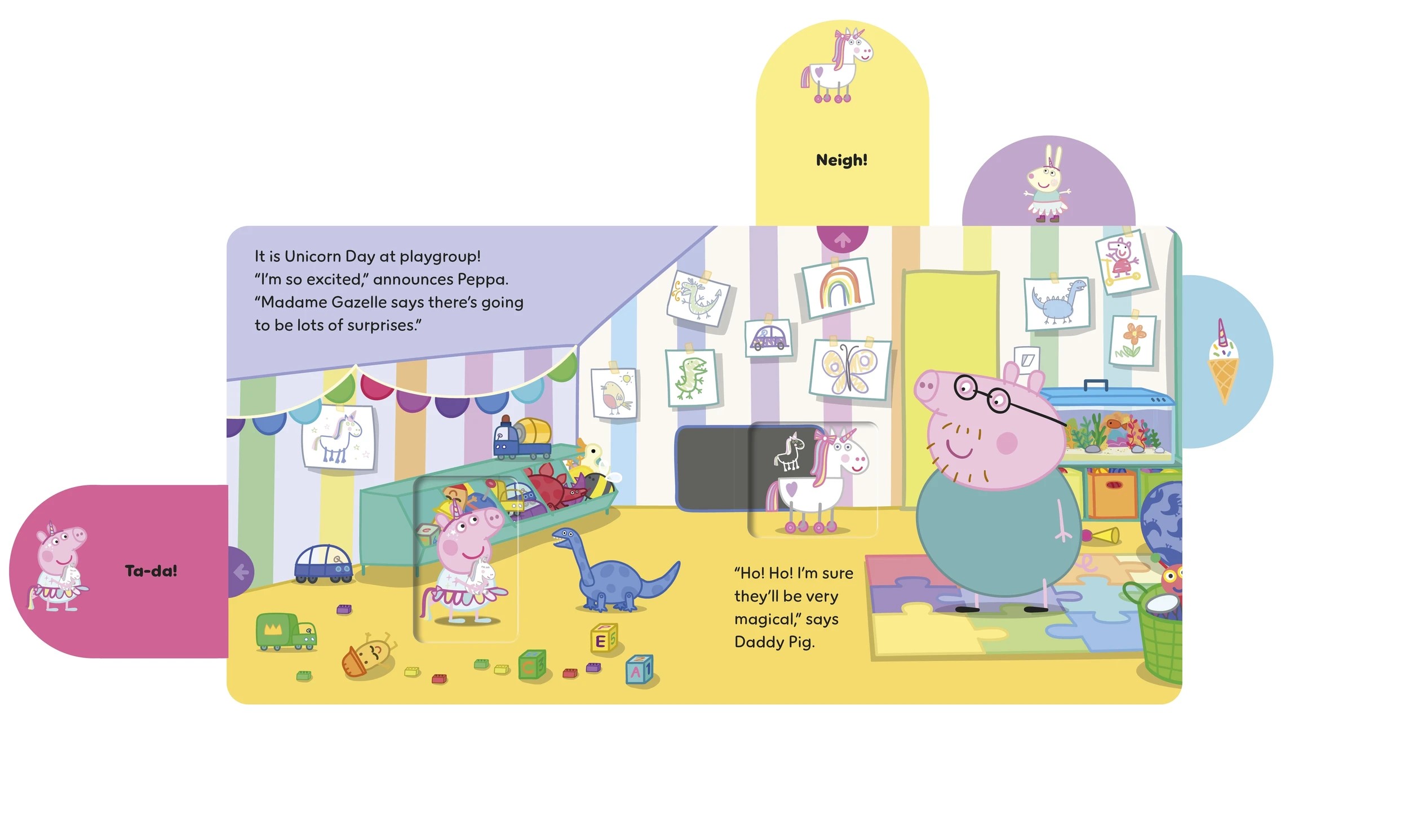 3 Peppa Pig: Unicorn Friends - A-Pull-the-Tab Book, 3 of 3