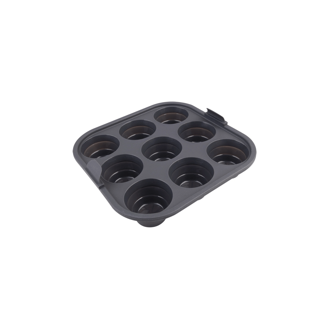 2 Daily Bake Silicone 9-cup Collapsible Mini Muffin Pan 22cm Steel Reinforced
 - Black, 2 of 6