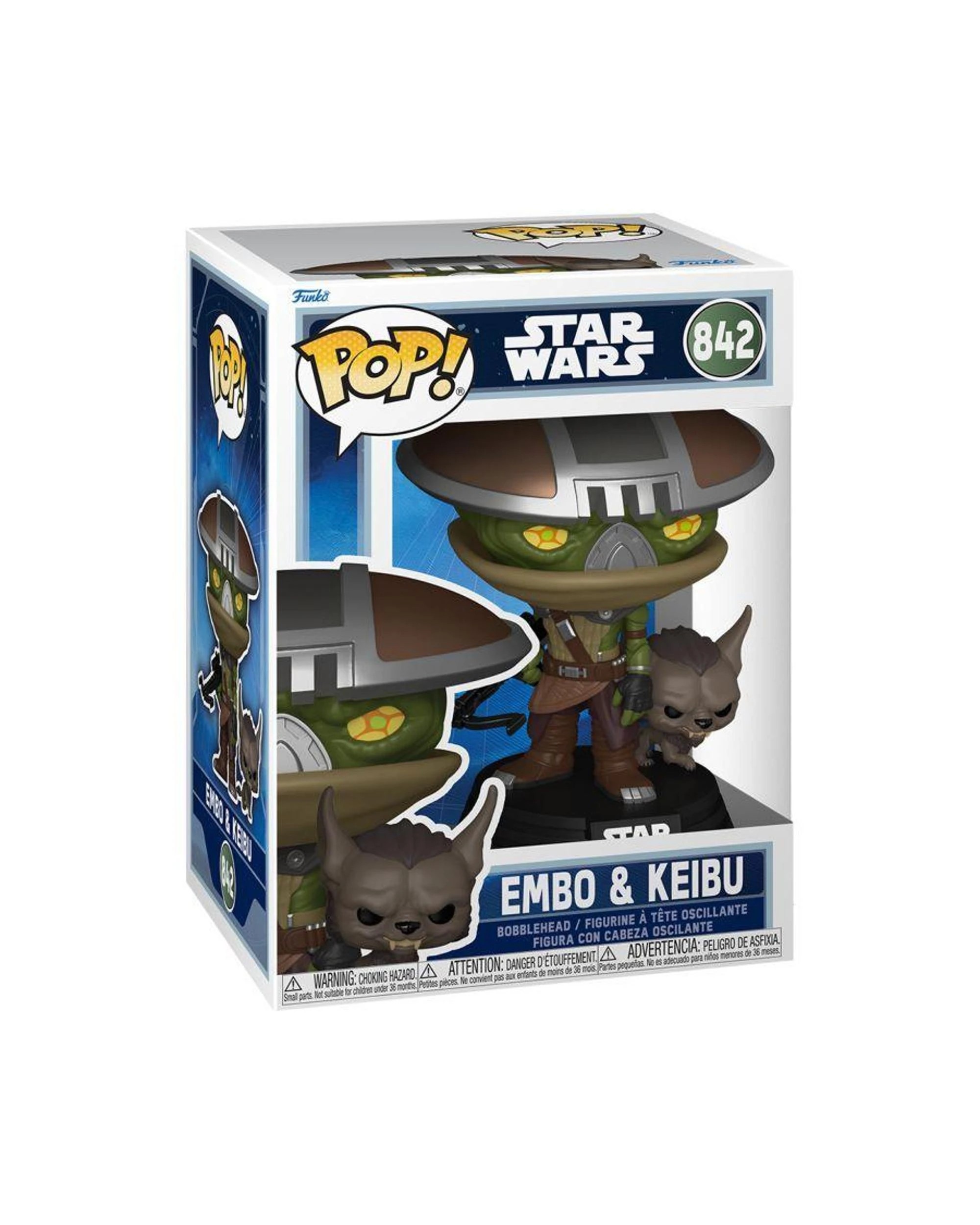 3 Star Wars The Mandalorian and Grogu Embo and Keibu Funko POP! Vinyl, 3 of 3