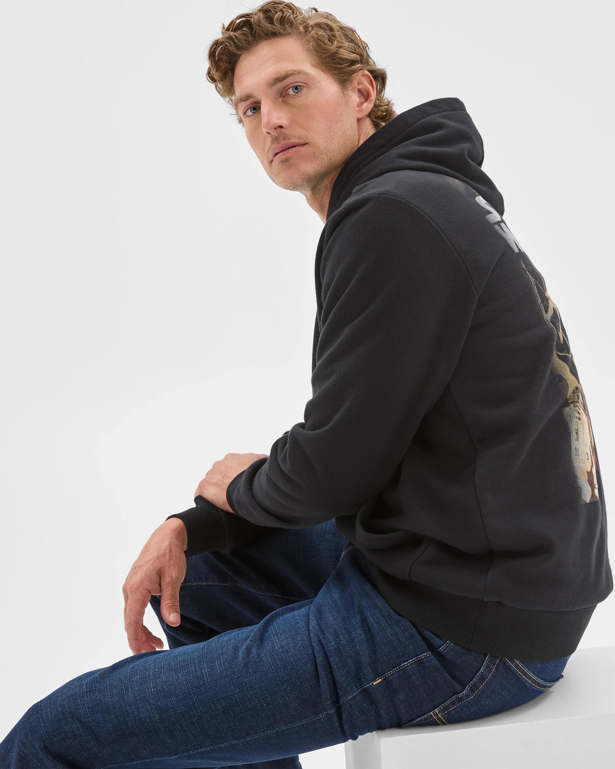 6 Star Wars Australian Cotton Blend Heavyweight Graphic Hoodie BLACK, 6 of 7