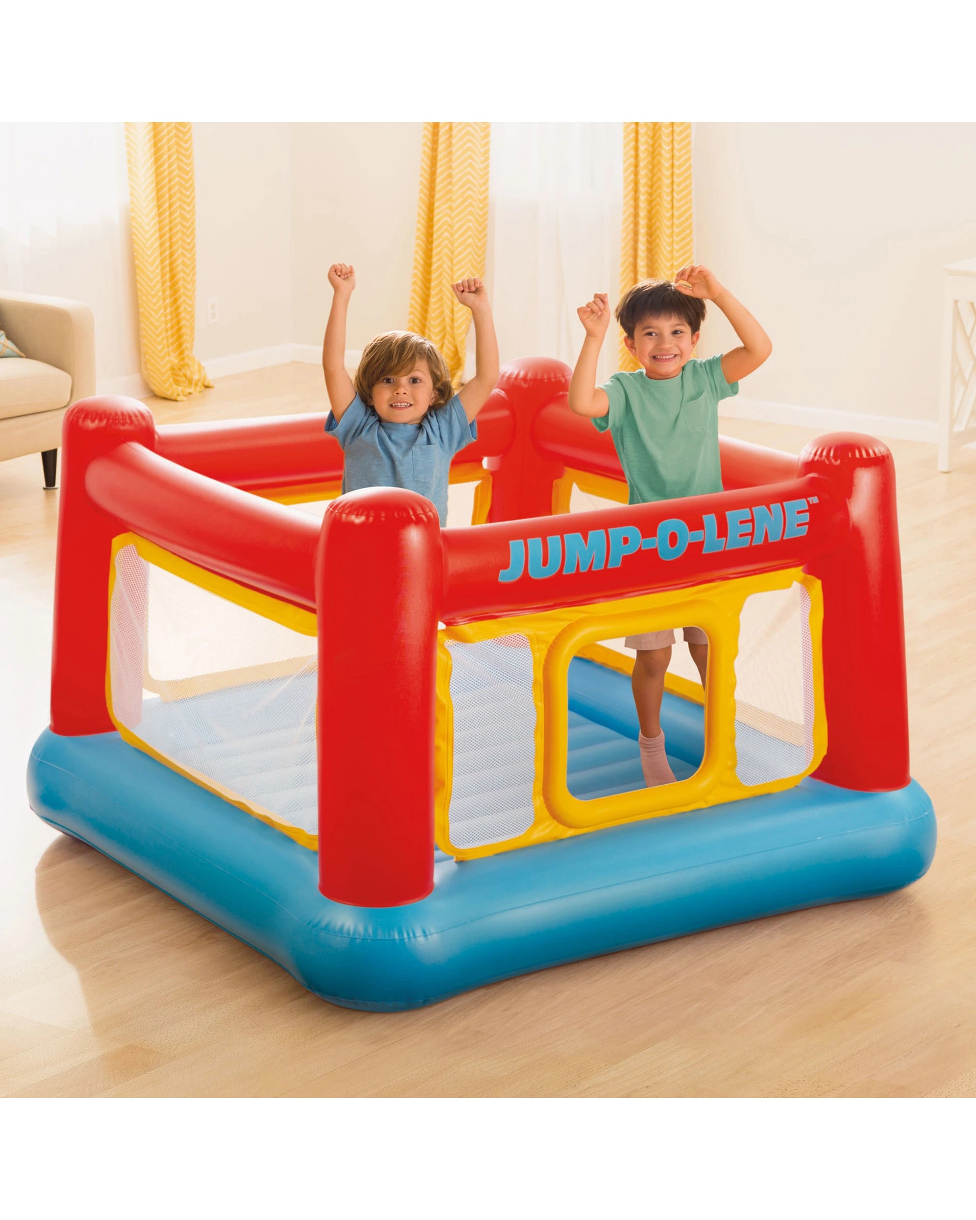 5 Intex JumpOLene Inflatable Bouncer Play House - Red, 5 of 5