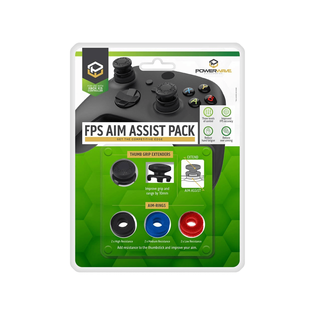 1 Powerwave Xbox FPS Aim Assist pack - Black, 1 of 5