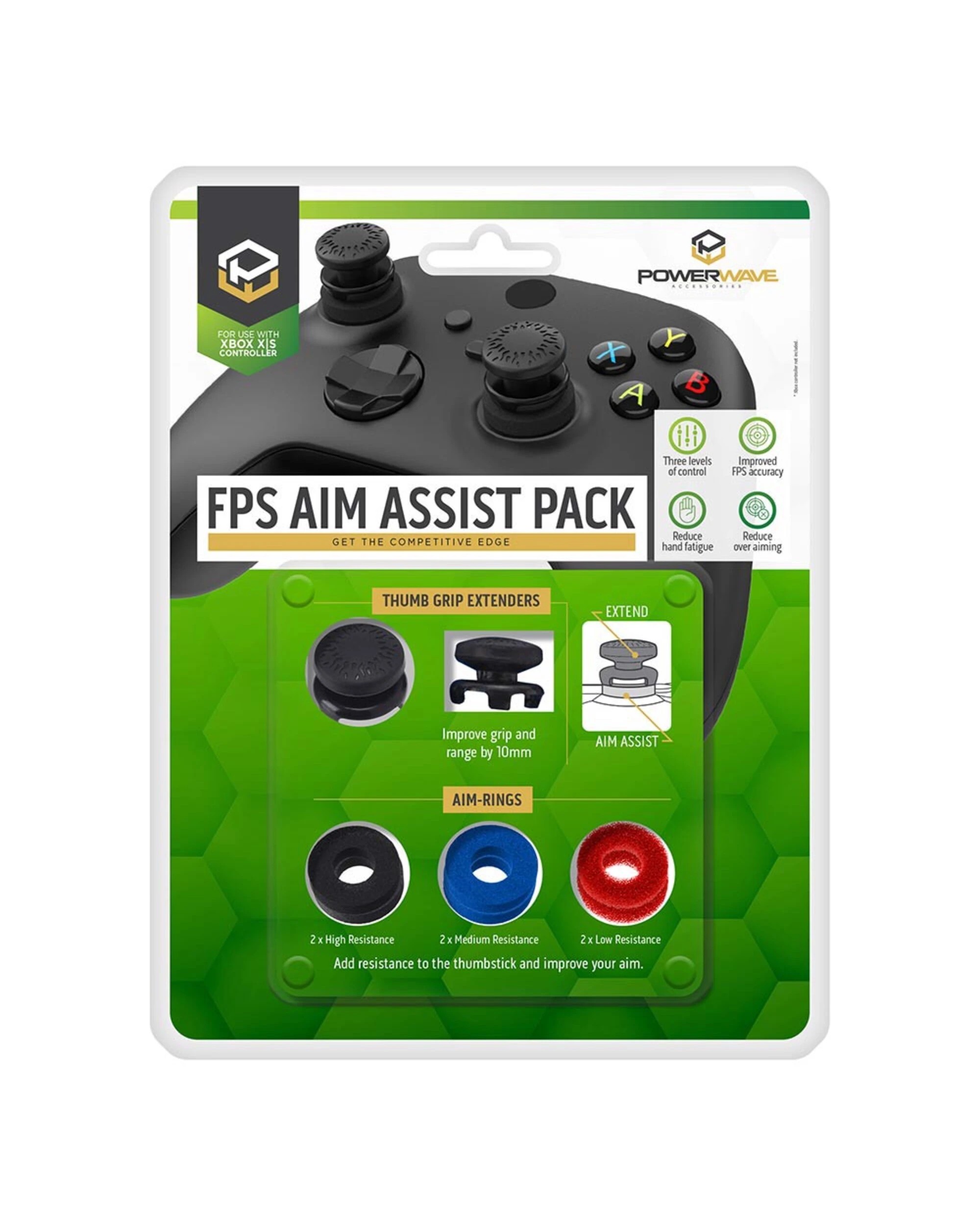 1 Powerwave Xbox FPS Aim Assist pack - Black, 1 of 5