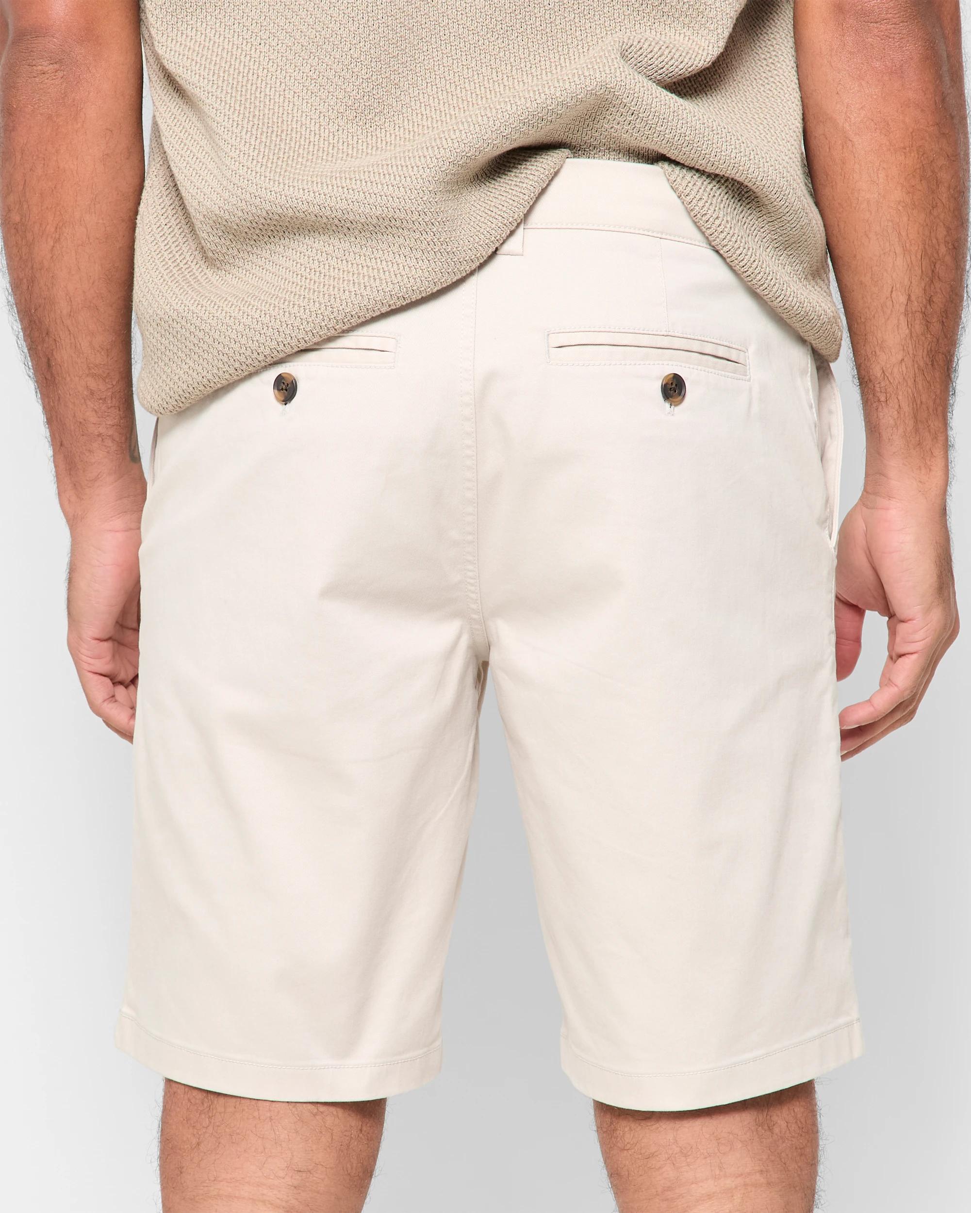 4 Target Australian Cotton Regular Stretch Chino Shorts LIGHT STONE, 4 of 5