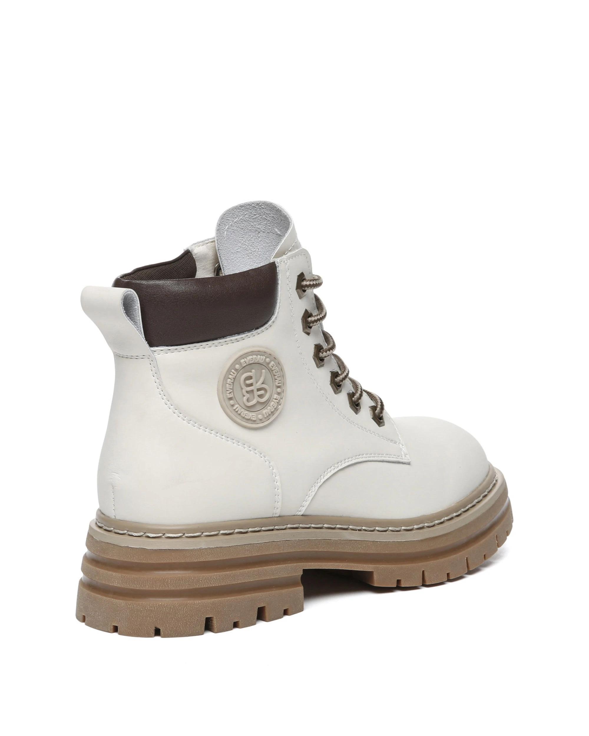 3 Everau Unisex Stephanie Boots CREAM, 3 of 5