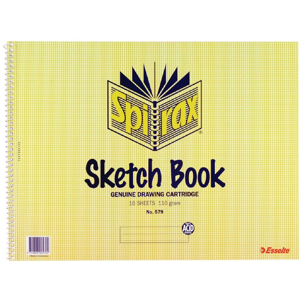 1 Spirax No. 579 Sketch Book 272x360mm 32 Page, 1 of 1