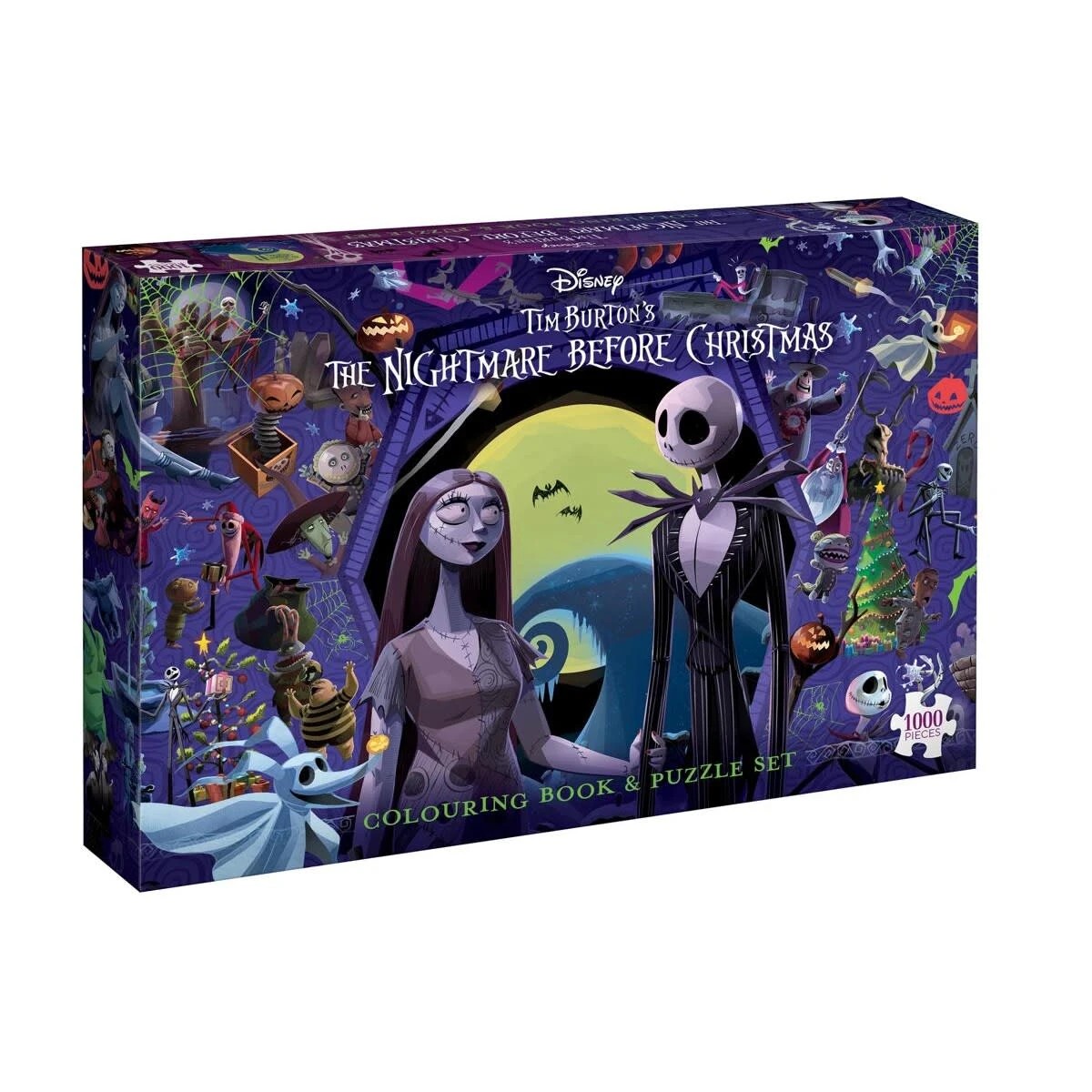 1 Disney: Tim Burton's The Nightmare Before Christmas Colouring Book & Puzzle Set, 1 of 2