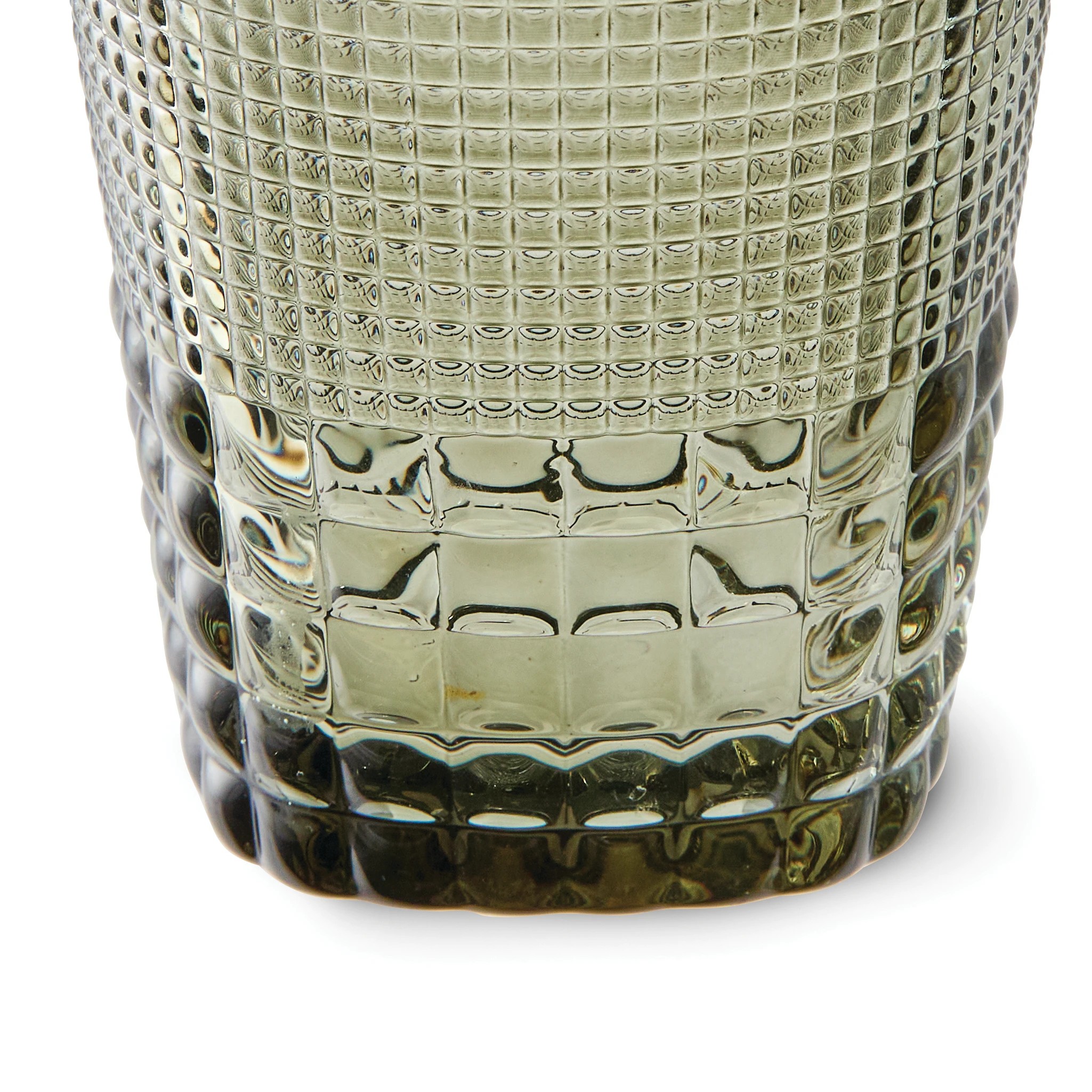 5 6 Green Beaded Tumbler Glasses, 5 of 6