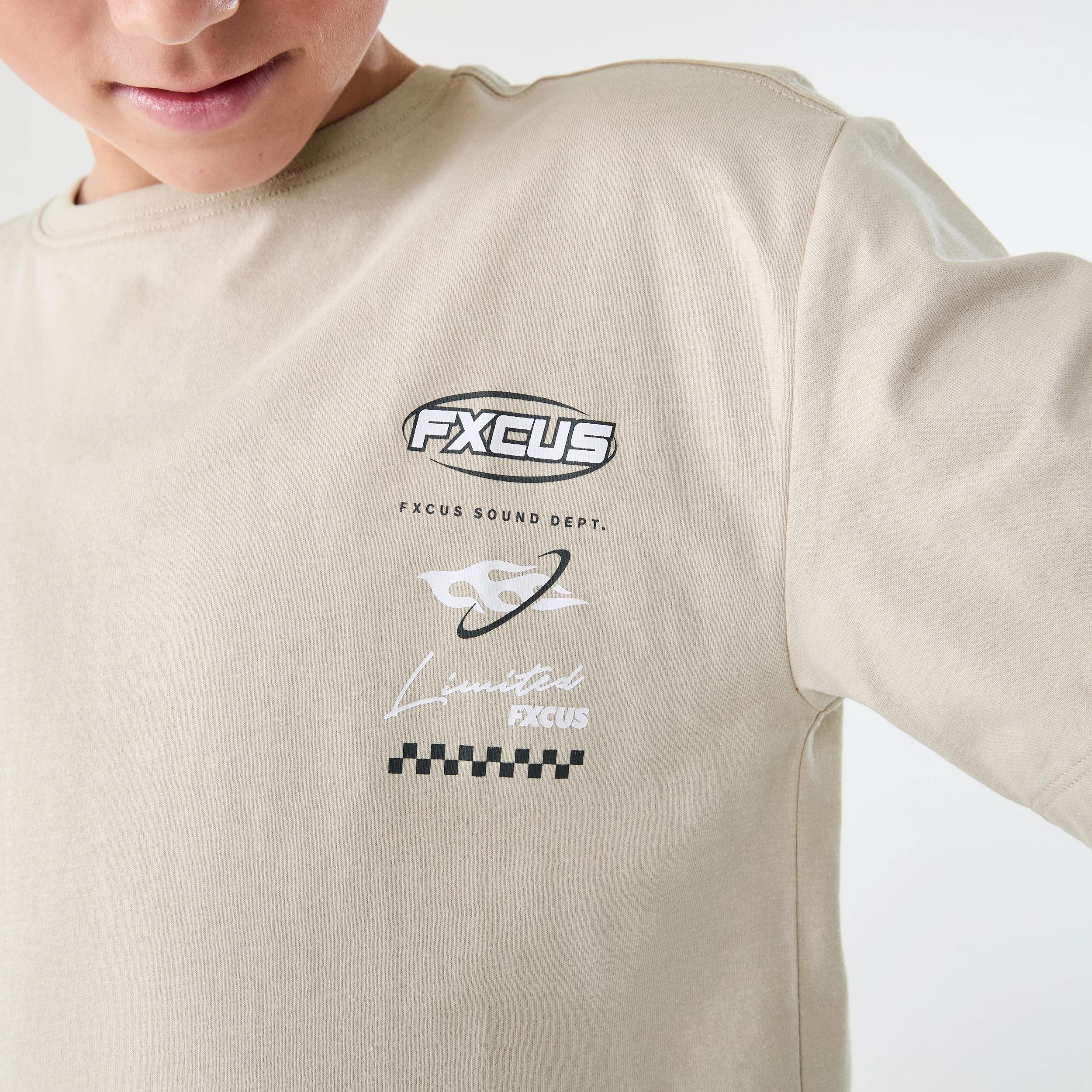 4 Short Sleeve Graphic Print T-shirt Bge Typogr, 4 of 7