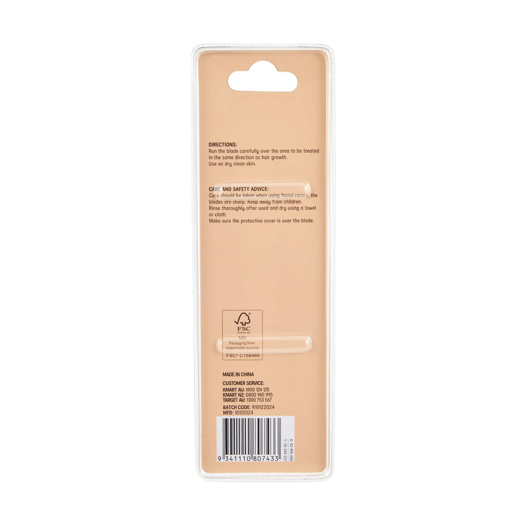 4 OXX Cosmetics 2 Pack Facial Razors - Peach, 4 of 4
