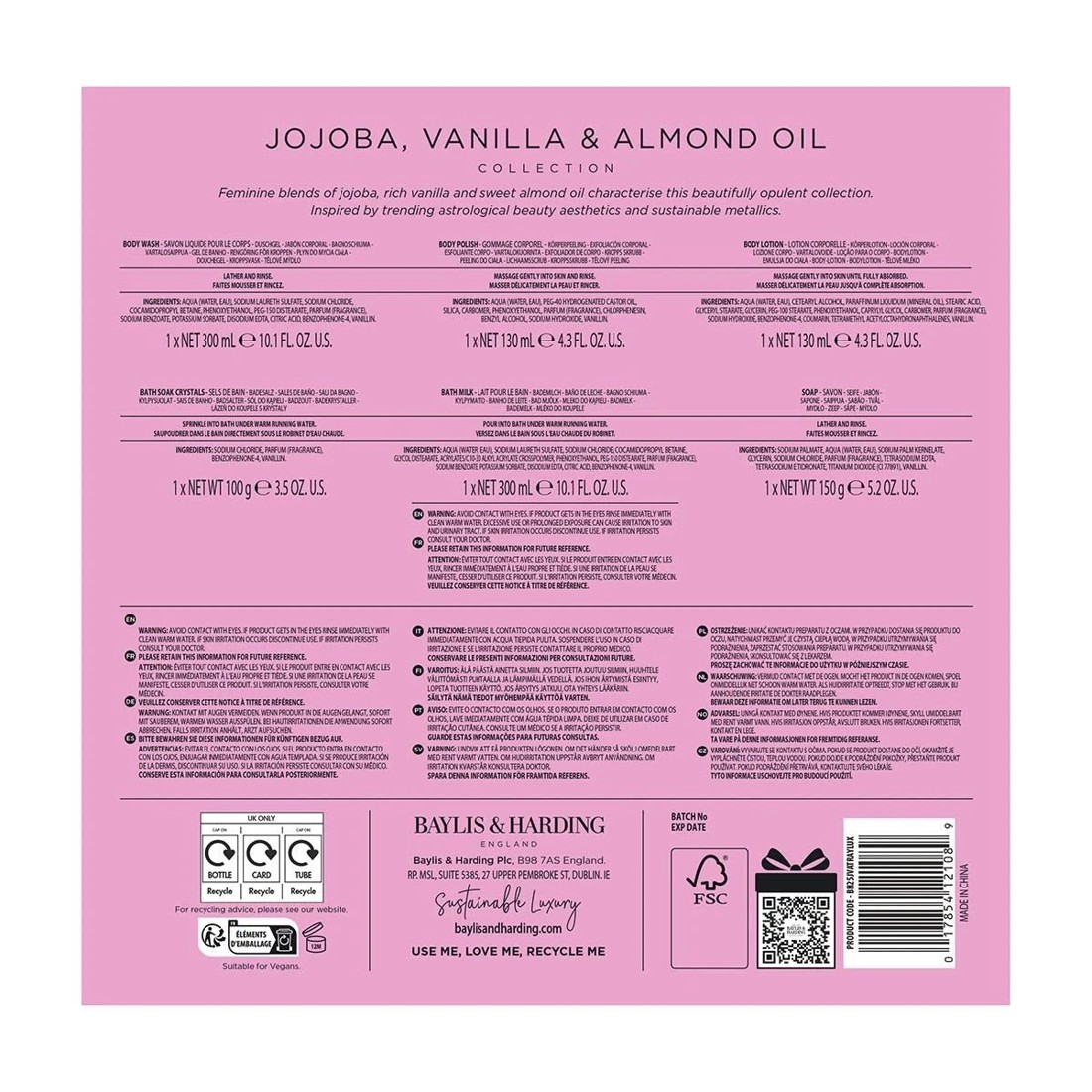 4 Baylis & Harding Signature Collection Self Care Treats - Jojoba, Vanilla and Almond Oil, 4 of 4