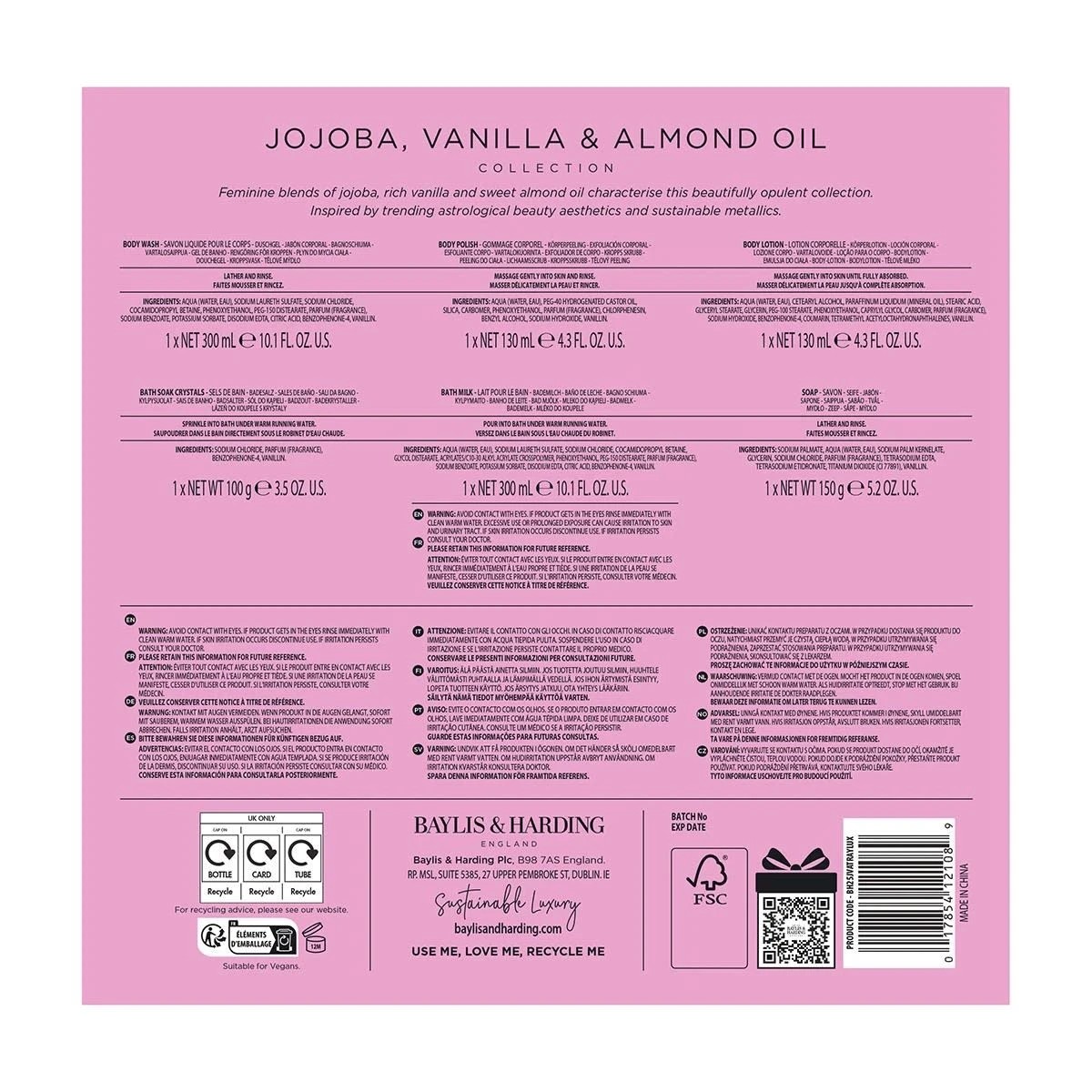 4 Baylis & Harding Signature Collection Self Care Treats - Jojoba, Vanilla and Almond Oil, 4 of 4