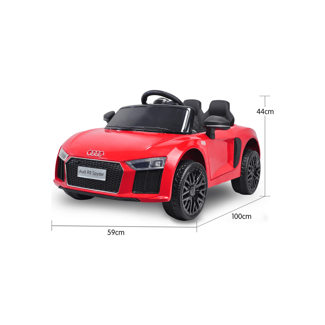 6 Kahuna R8 Spyder Audi Licensed Kids Electric Ride On Car Remote Control Red, 6 of 8