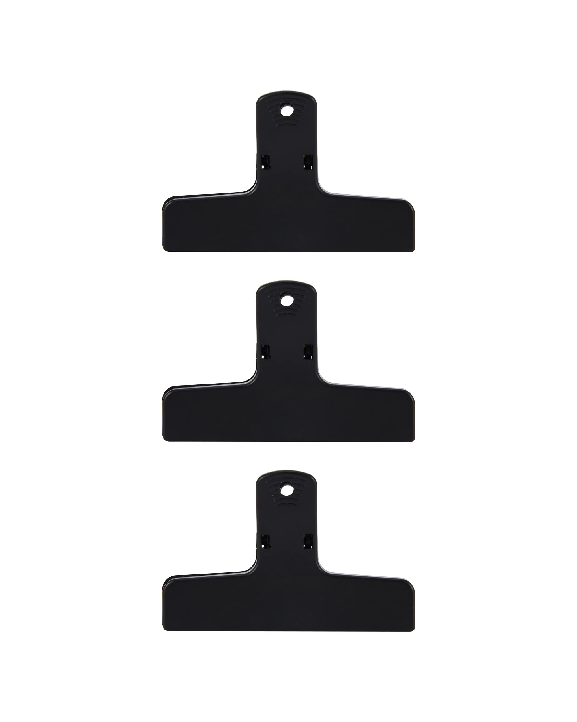 1 3 Pack Magnetic Clips - Black, 1 of 4