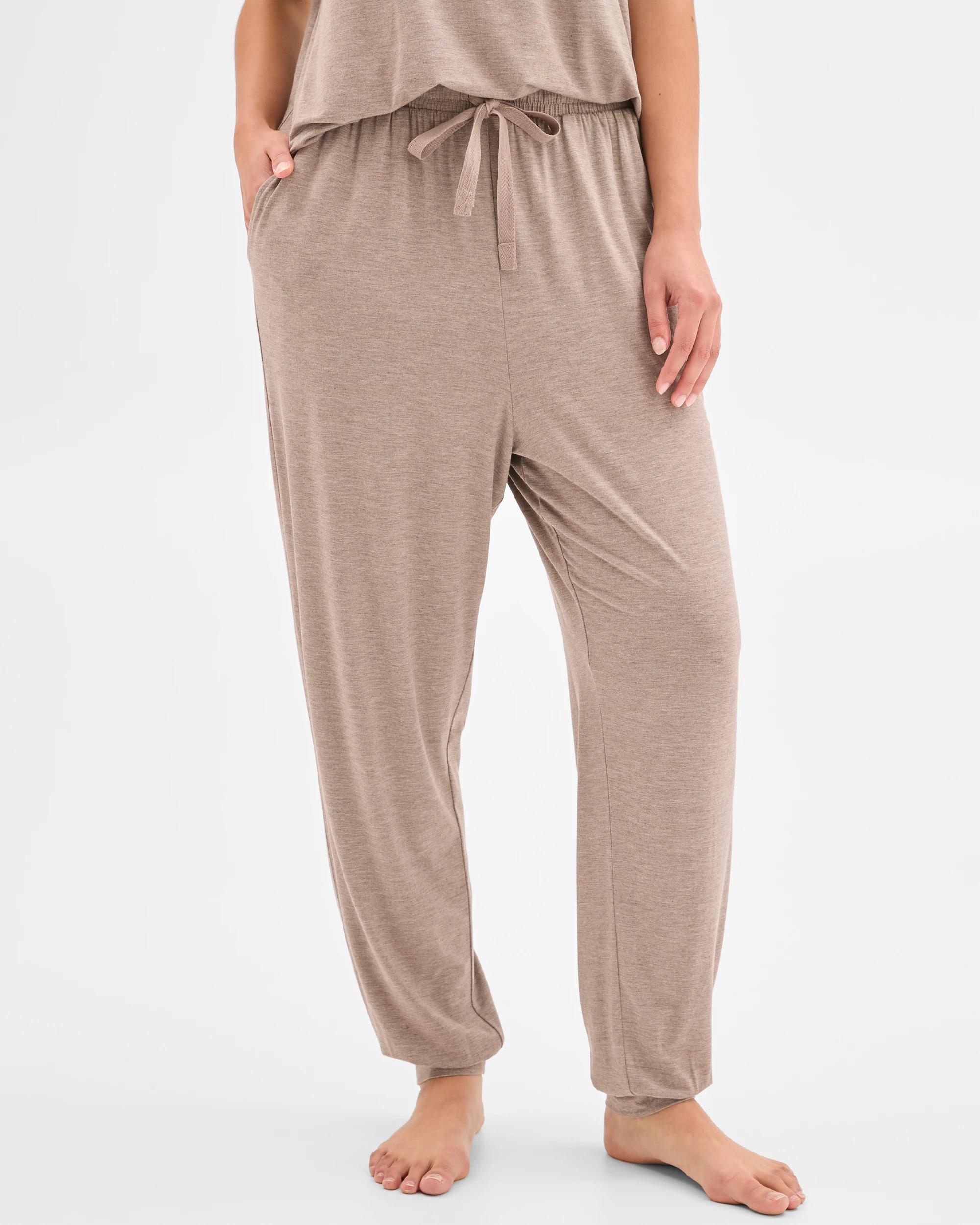 5 Target Woman Soft Comfort Bamboo Jogger Sleep Pants MUSHROOM, 5 of 6