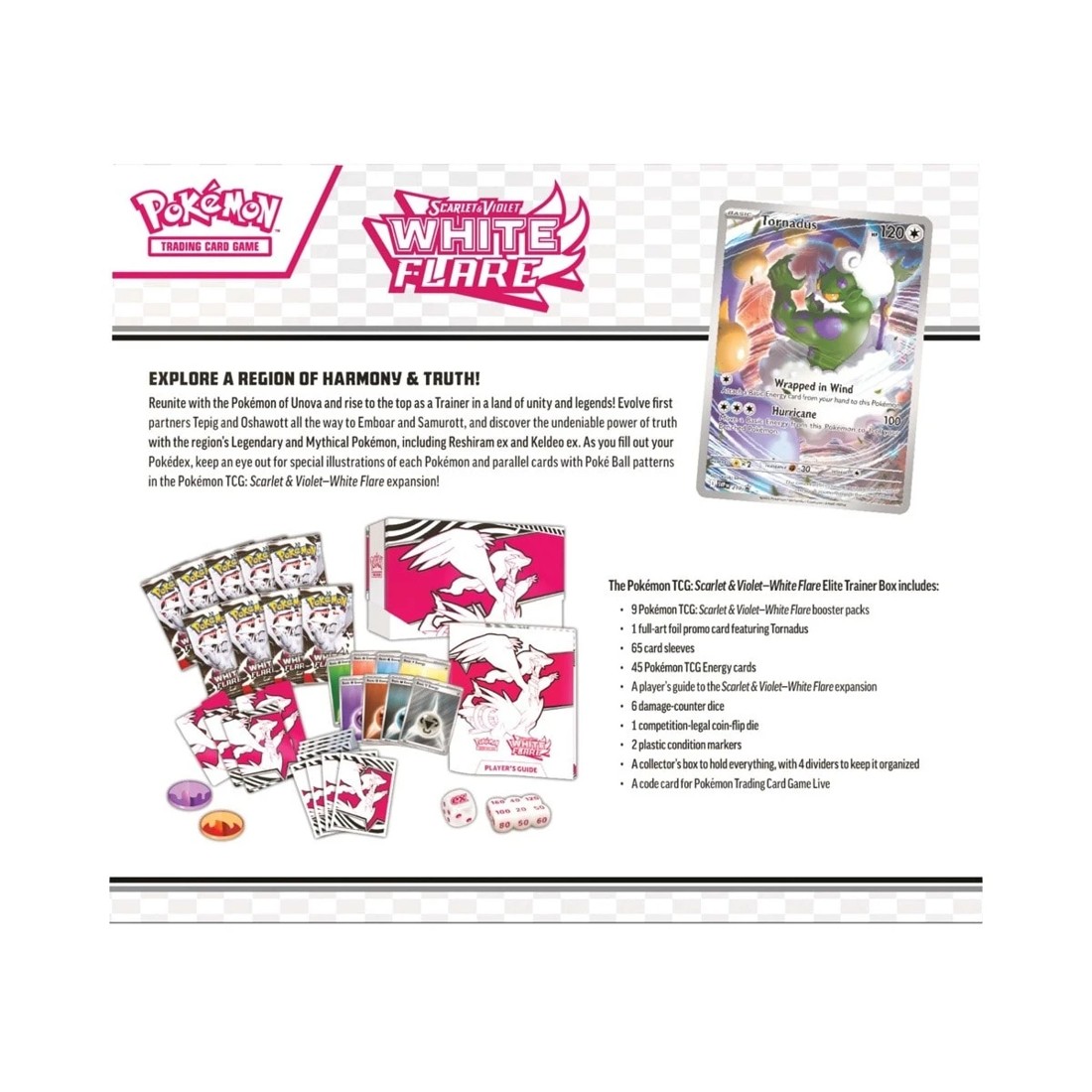 6 Pokemon Trading Card Game: Scarlet and Violet White Flare Elite Trainer Box, 6 of 6