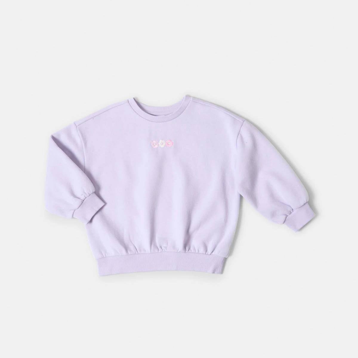 7 Oversized Crew Neck Sweatshirt Flower, 7 of 8