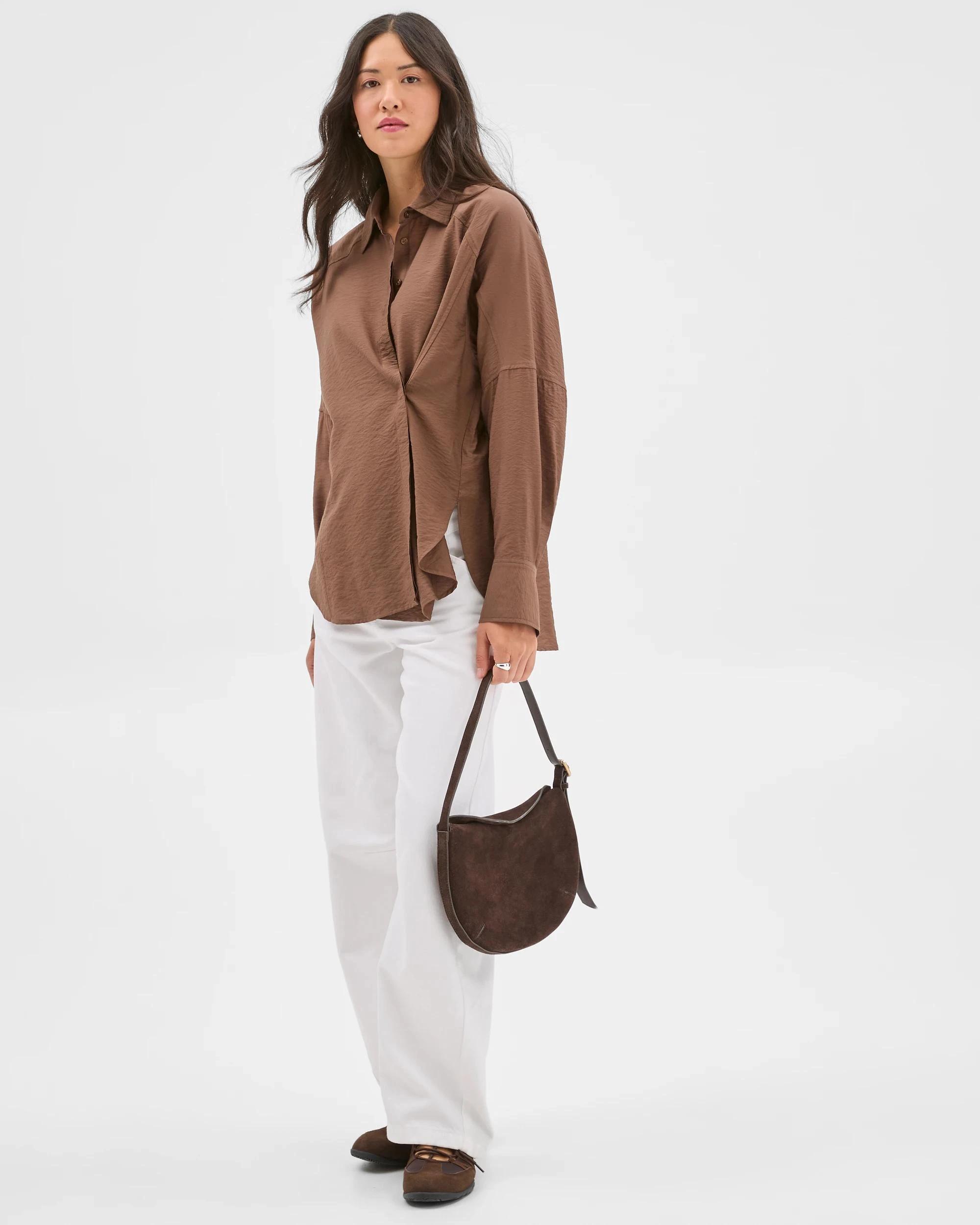 2 Target Woman Relaxed 2-Way Shirt FALL LEAF, 2 of 7