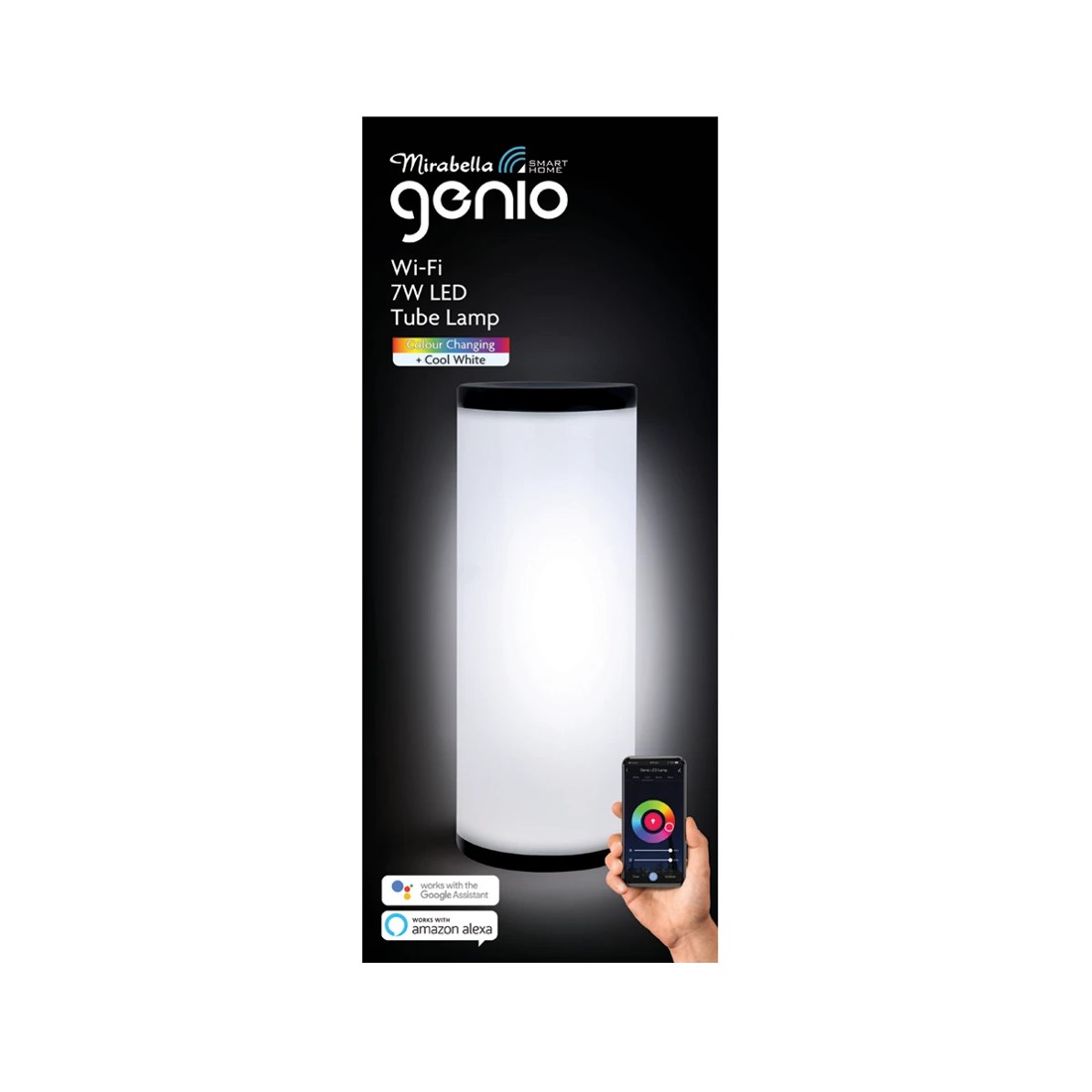 1 Mirabella Genio Wi-Fi Dimmable 7W LED Tube Lamp, 1 of 5