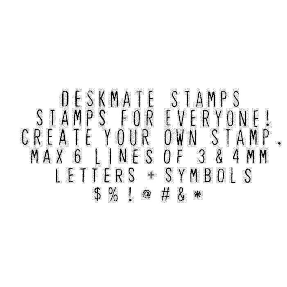 2 Deskmate DIY Stamp Kits 6 Lines 3 and 4mm, 2 of 2