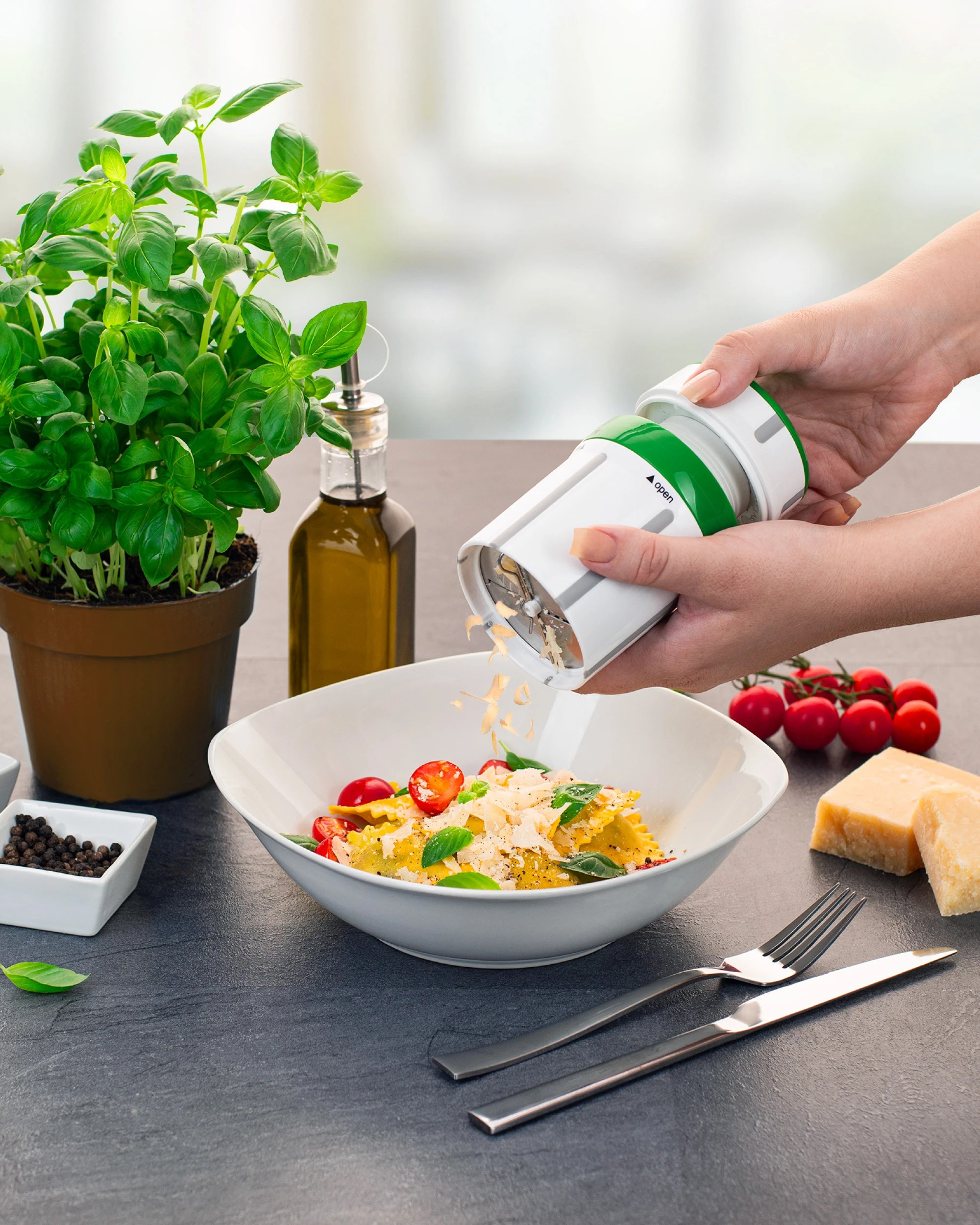 2 Nicer Dicer Maestro Compact Handheld 3-in-1 Grater and Slicer, 2 of 7