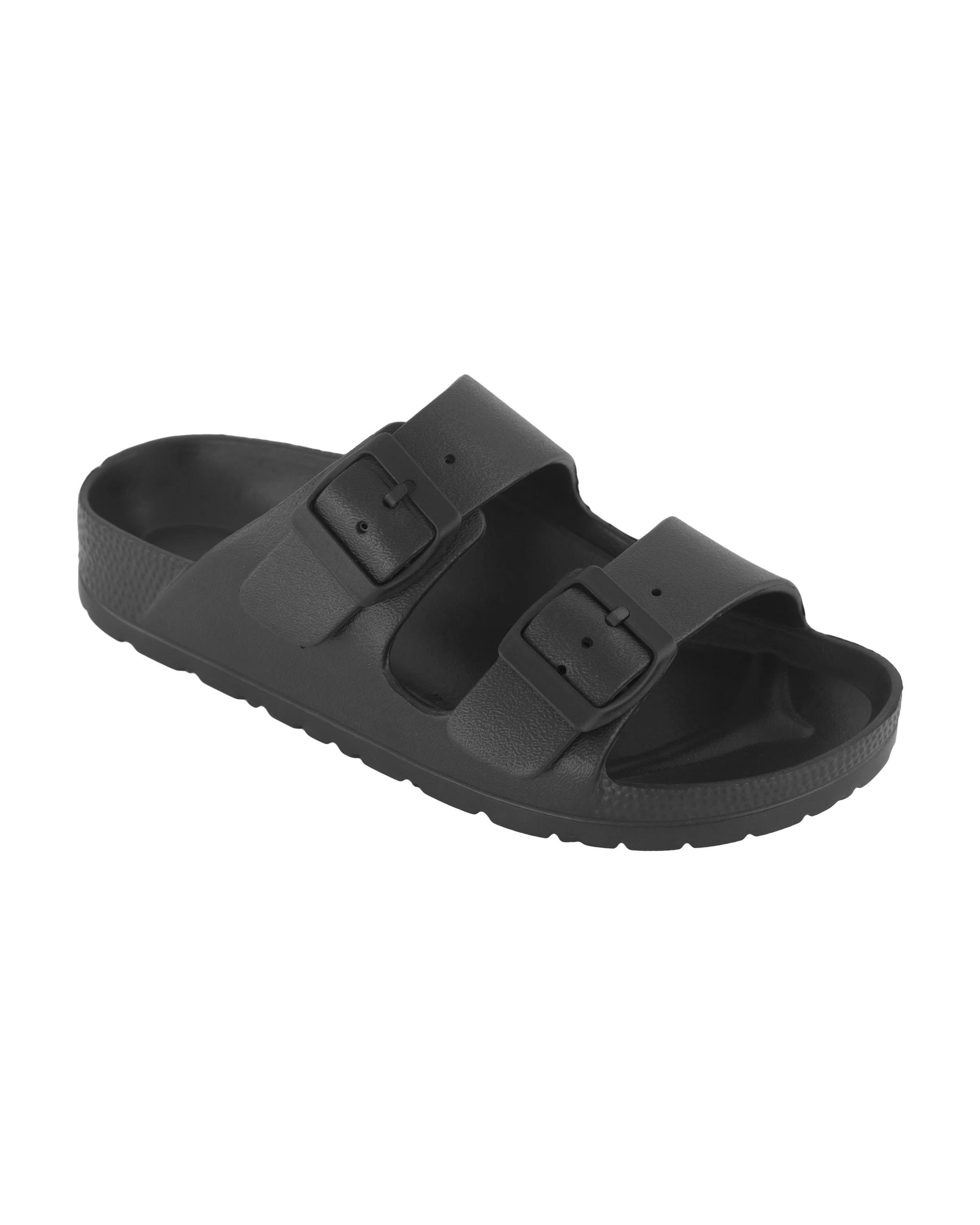 1 Two Band Beach Slides Black, 1 of 3