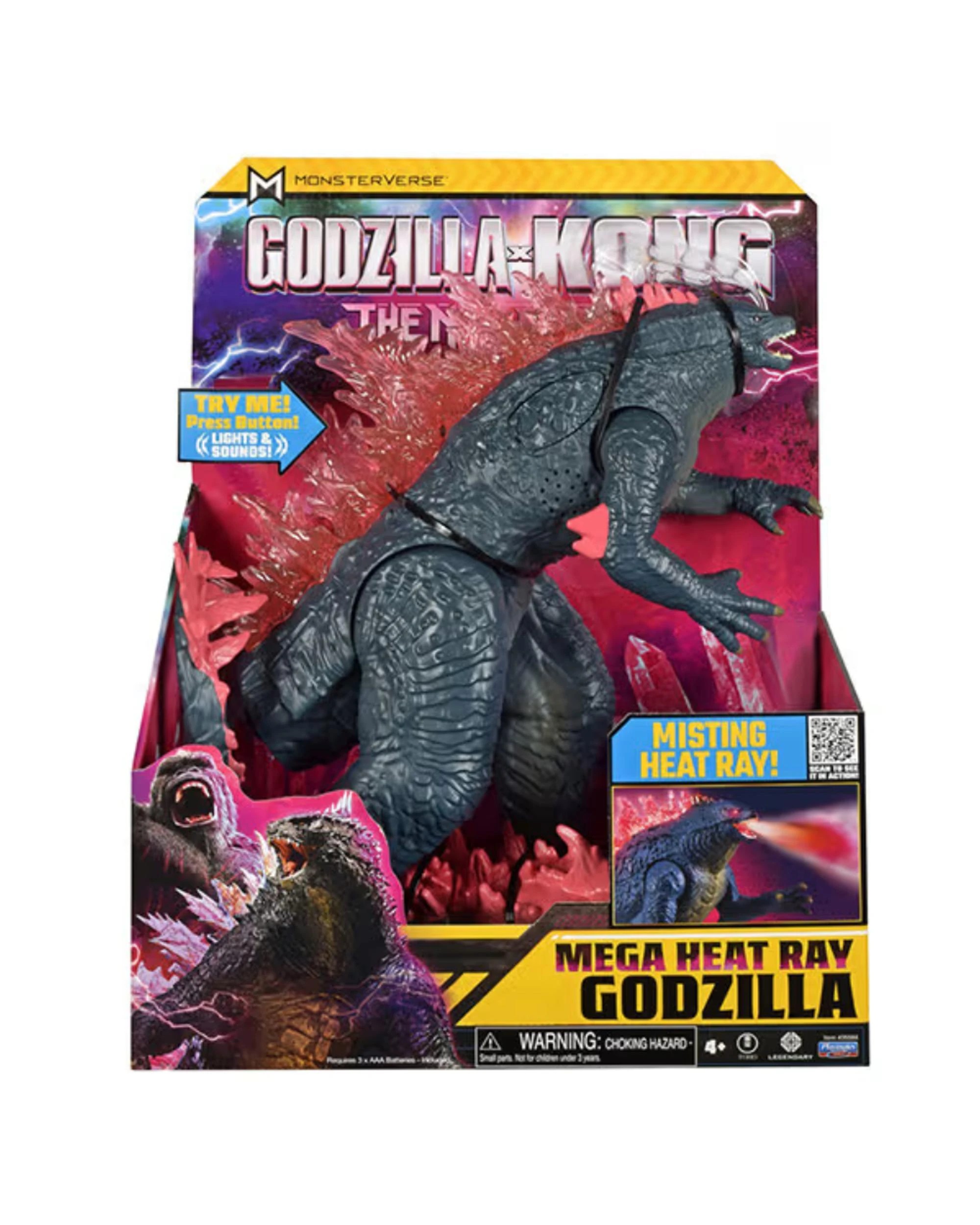 1 Godzilla x Kong The New Empire Mega Heat Ray Godzilla 13 inch Electronic Action Figure, 1 of 3