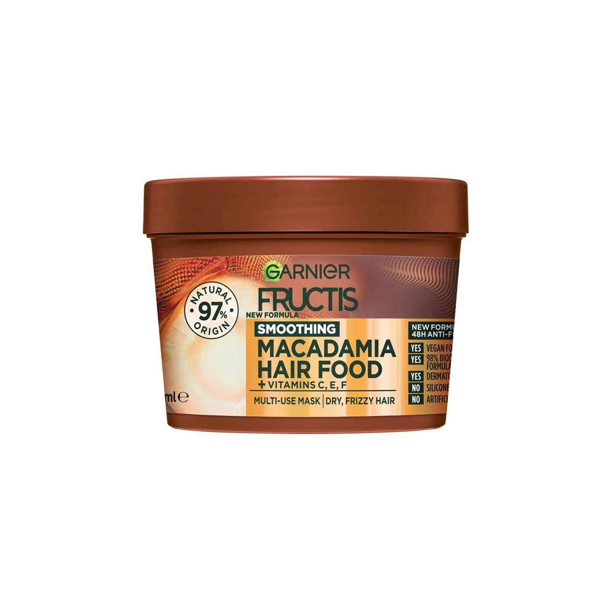 1 Garnier Fructis Smoothing Hair Food 390ml - Macadamia, 1 of 9