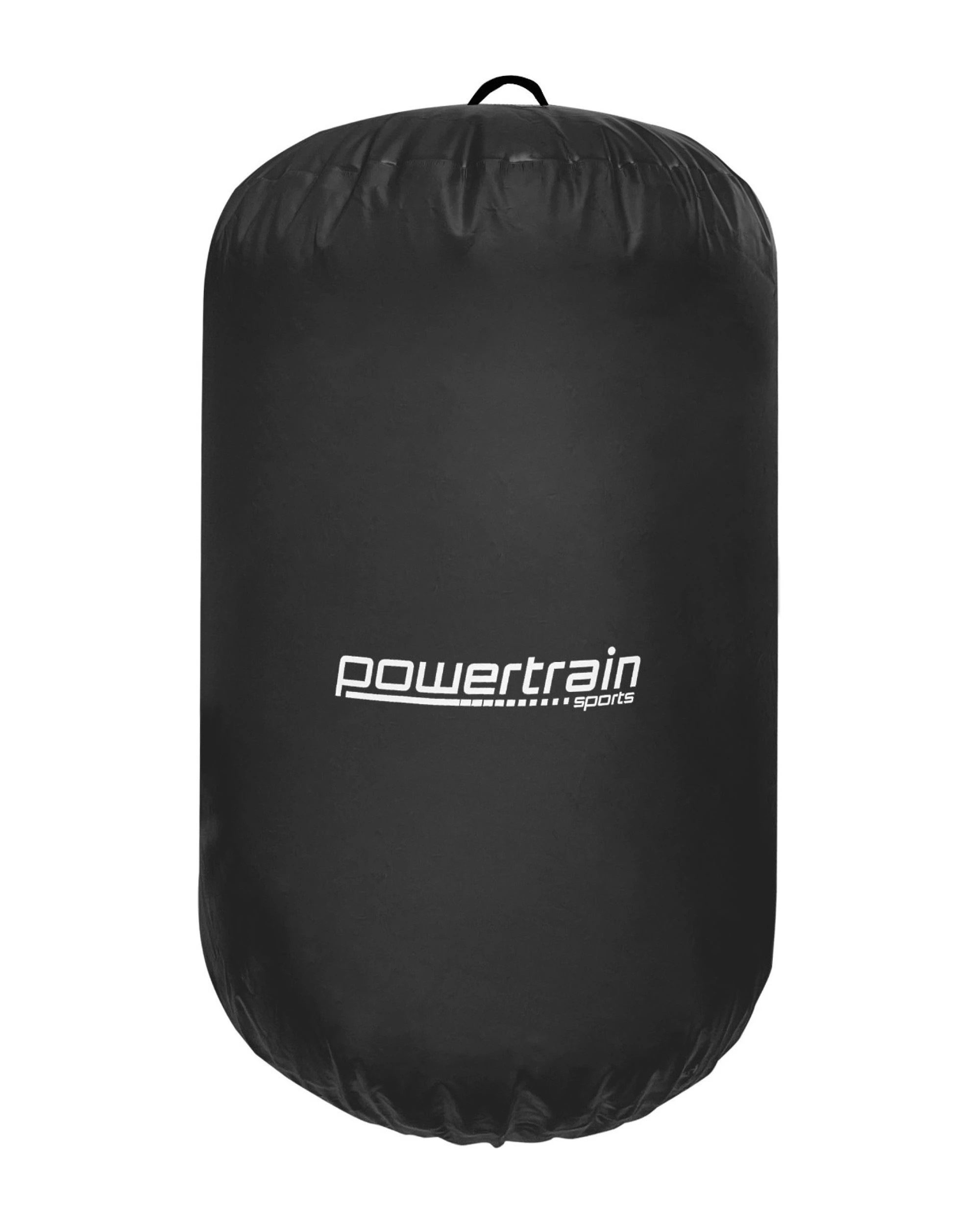 1 Powertrain 120cm x 75cm Inflatable Air Barrel Exercise Roller Gymnastics Training Aid - Black, 1 of 5