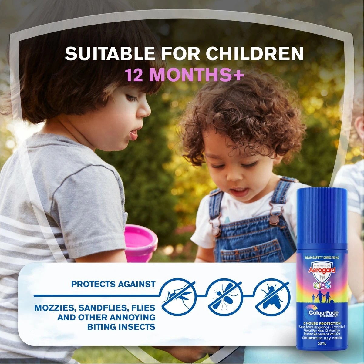 4 Aerogard Kids Insect Repellent Roll-On 50ml, 4 of 9