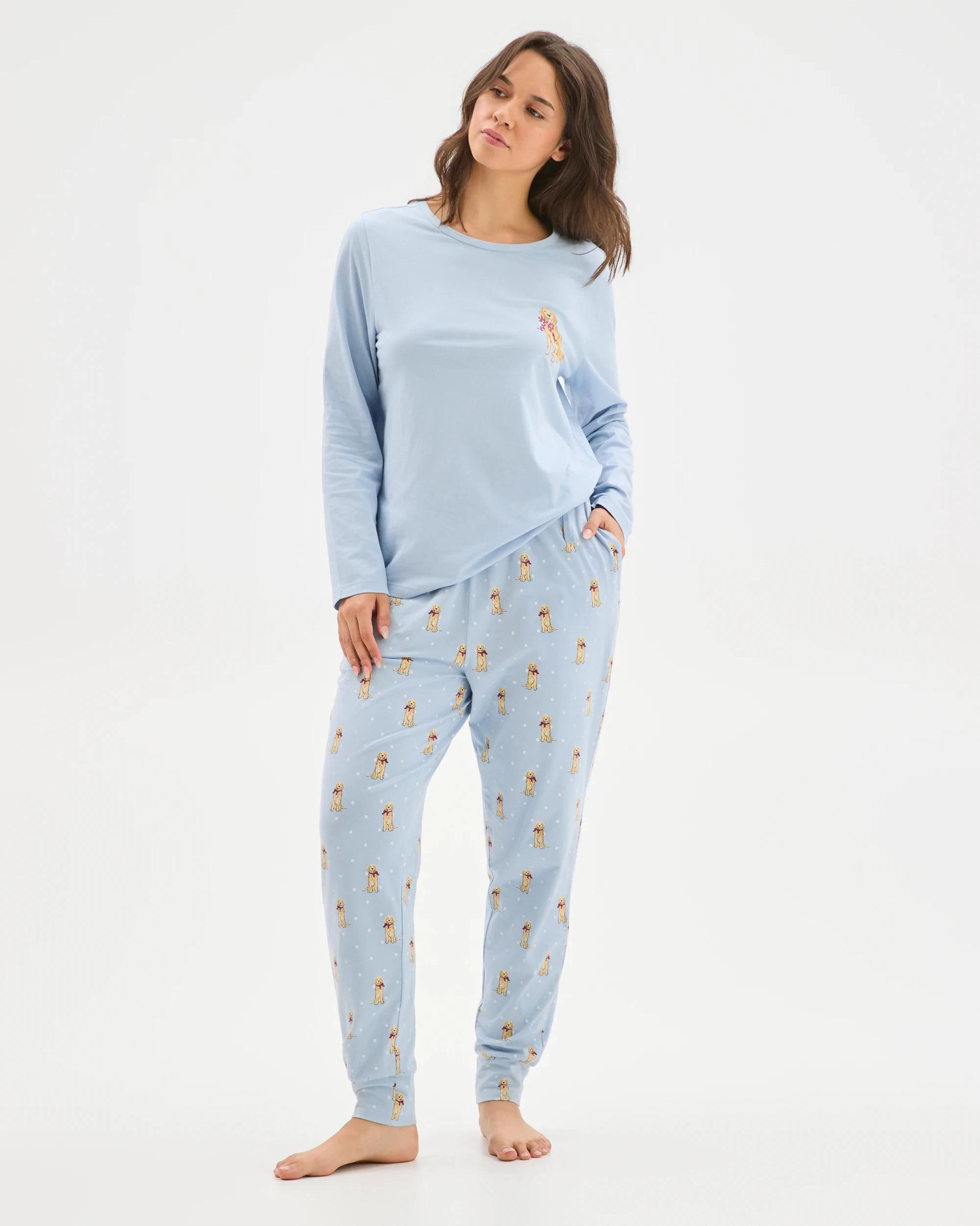 1 Target Woman Australian Cotton Printed Sleep Joggers GOLDEN RETRIEVER, 1 of 6
