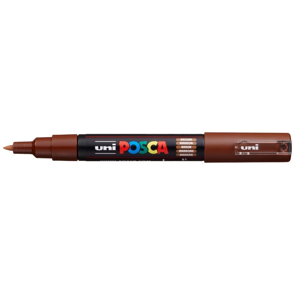 1 POSCA PC 1M Paint Marker Brown, 1 of 6