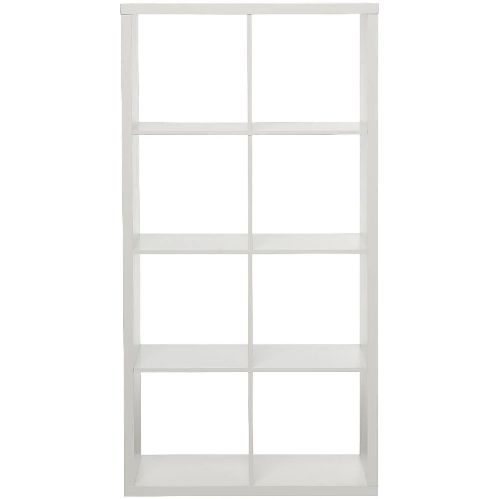 2 Horsen 8 Cube Bookcase White Shelves Home Office Storage, 2 of 6