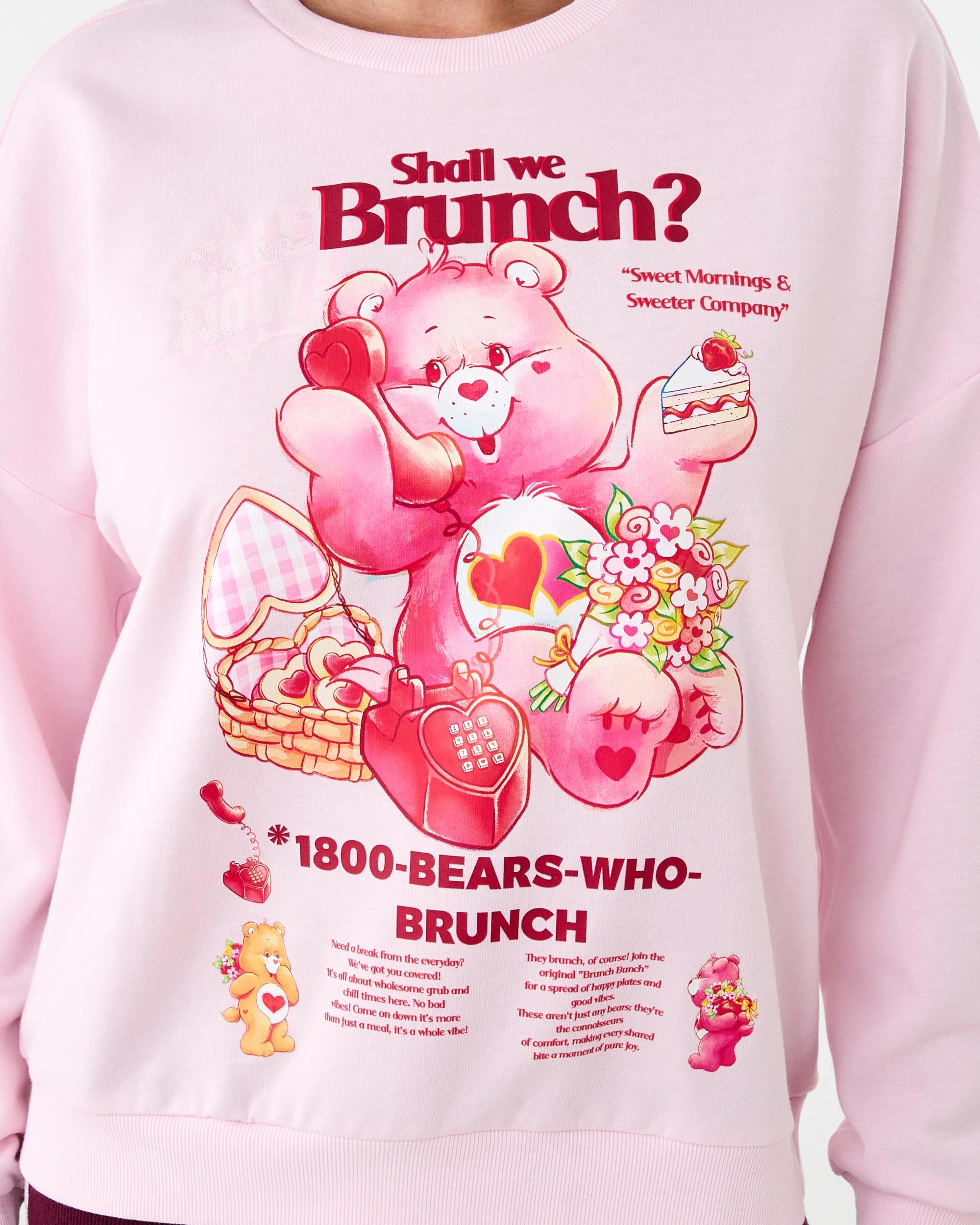 6 Care Bears License Sweat Top and Waffle Pants Pyjama Set Cb Brunch, 6 of 8