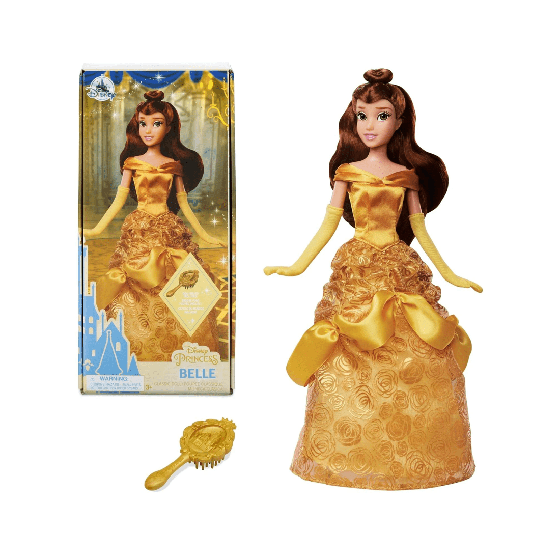 1 Disney Classic Doll - Belle - Yellow, 1 of 5